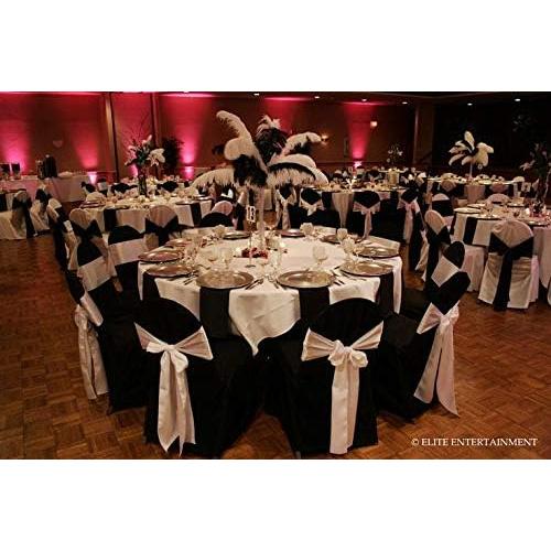 Lazos de Silla de Satén Obstal 50 Piezas Plata 100% Poliester