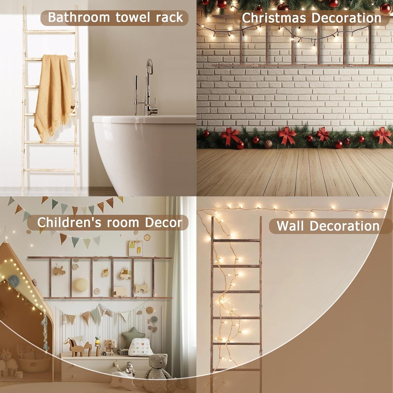 Escalera de Mantas de Madera Blossome 6 Niveles 1.83m