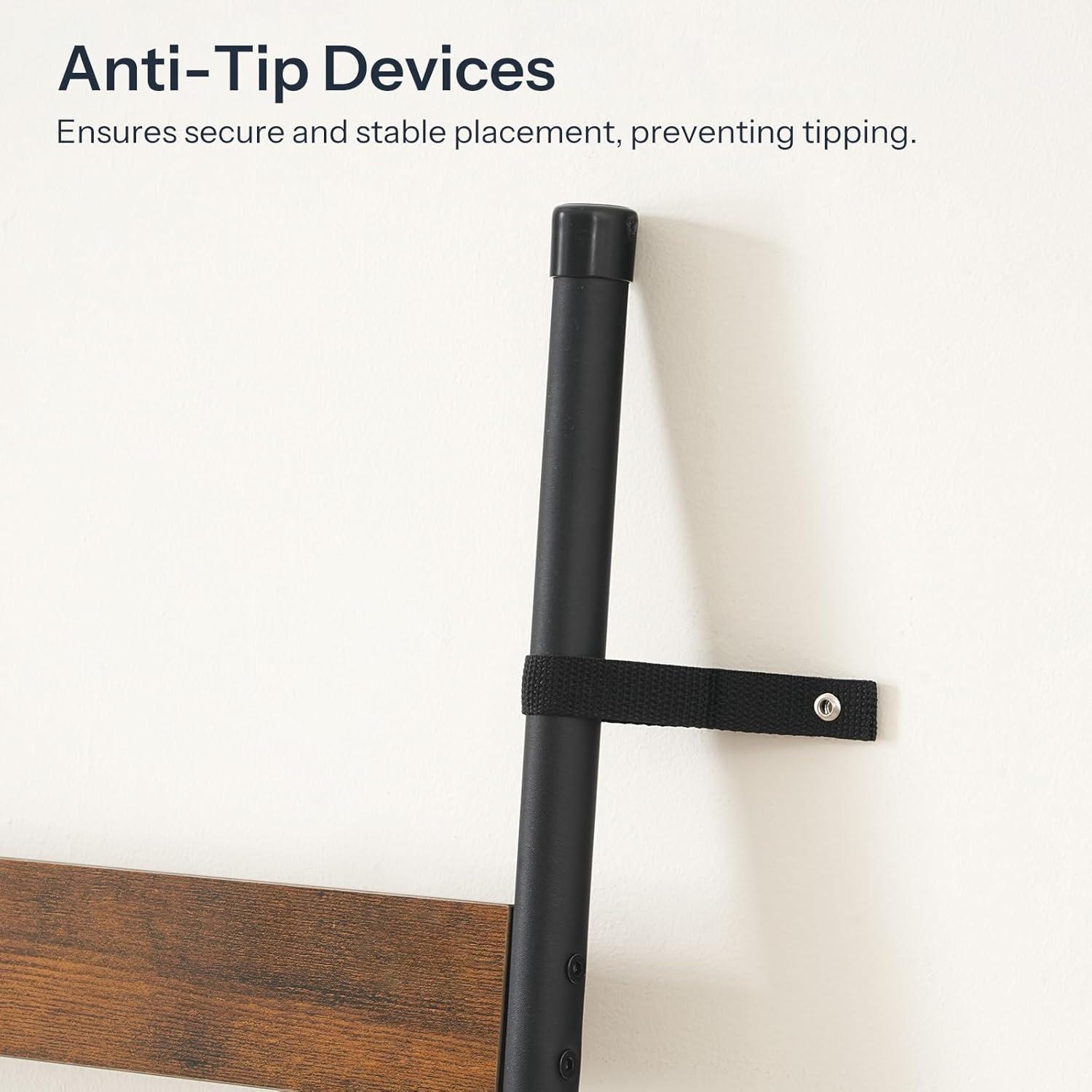 Escalera de Mantas HOOBRO 9 Niveles 163 cm Marrón Rústico