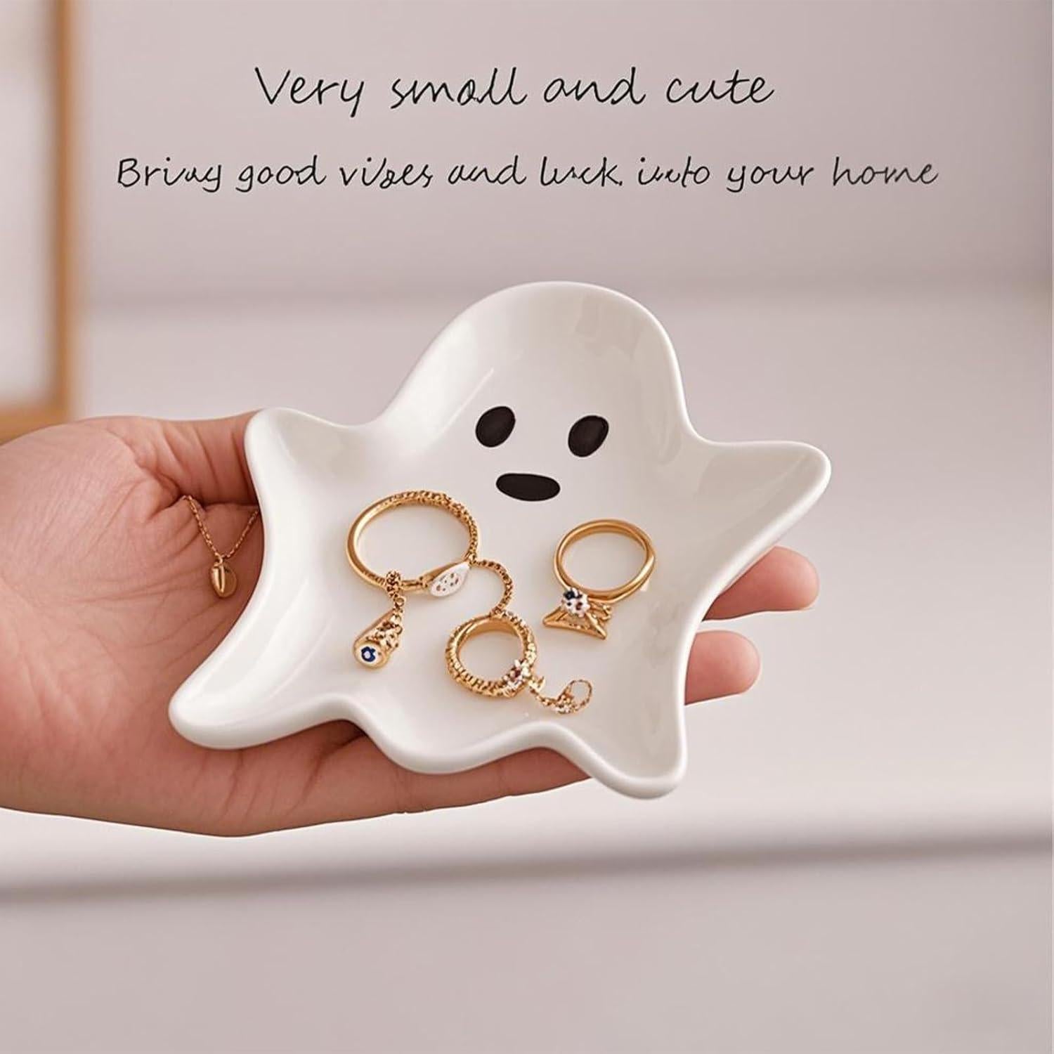 Plato de Cerámica para Joyería Yzikema Fantasma 13.2x11.3 cm