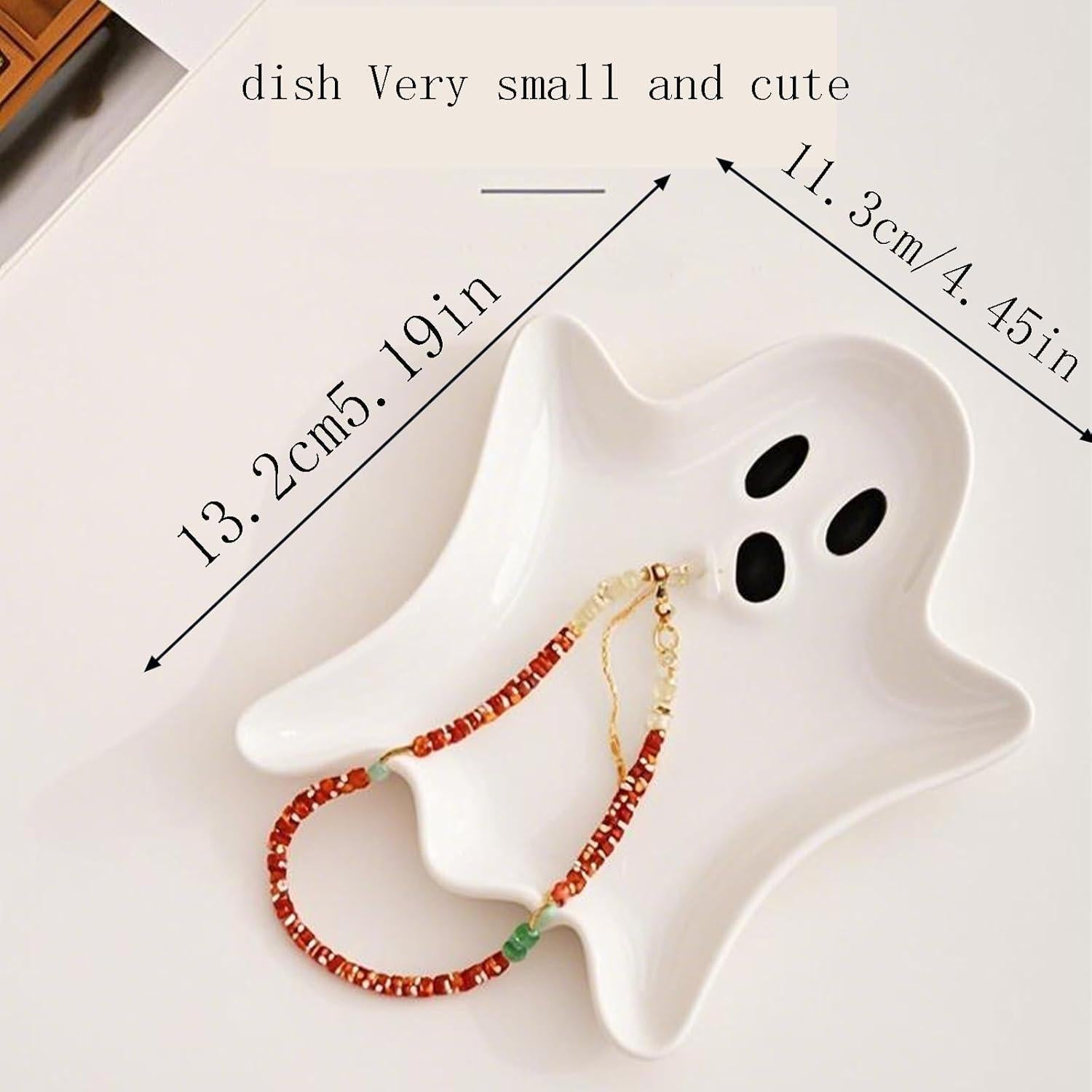 Plato de Cerámica para Joyería Yzikema Fantasma 13.2x11.3 cm