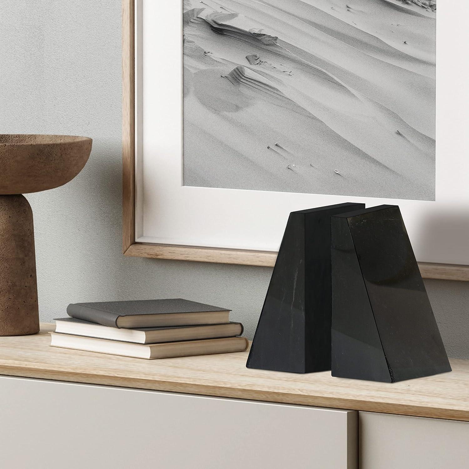 Sujetalibros de Mármol Ottimo Premium Negro 10x7.6x15.2 cm