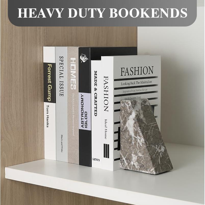 Soportes de Libros de Mármol Koville - Decorativos y Estables
