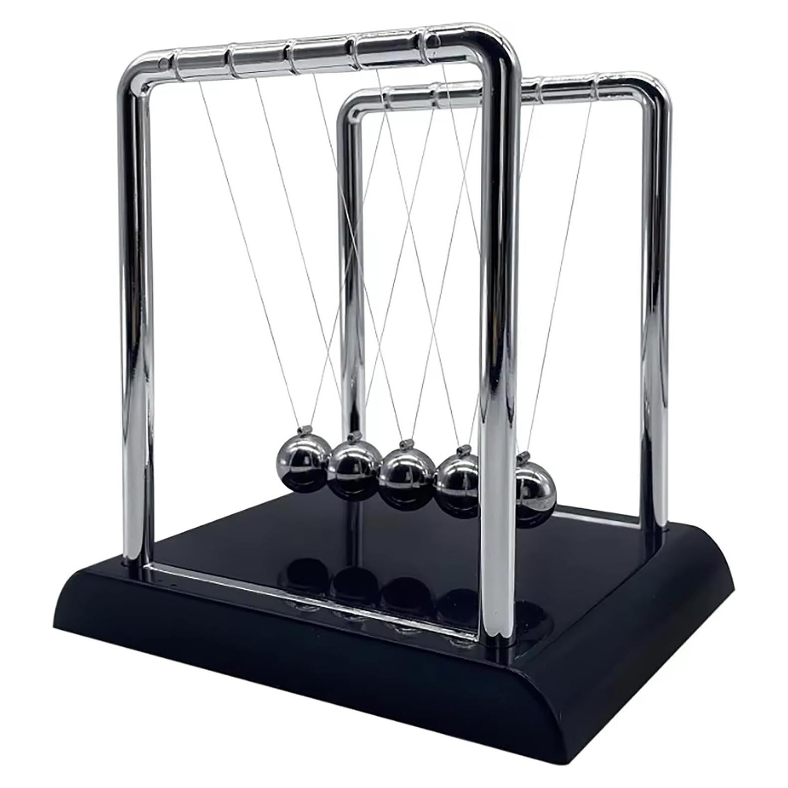 Péndulo de Newton Yoqanr Grande Negro 5 Bolas - Decoración de Escritorio