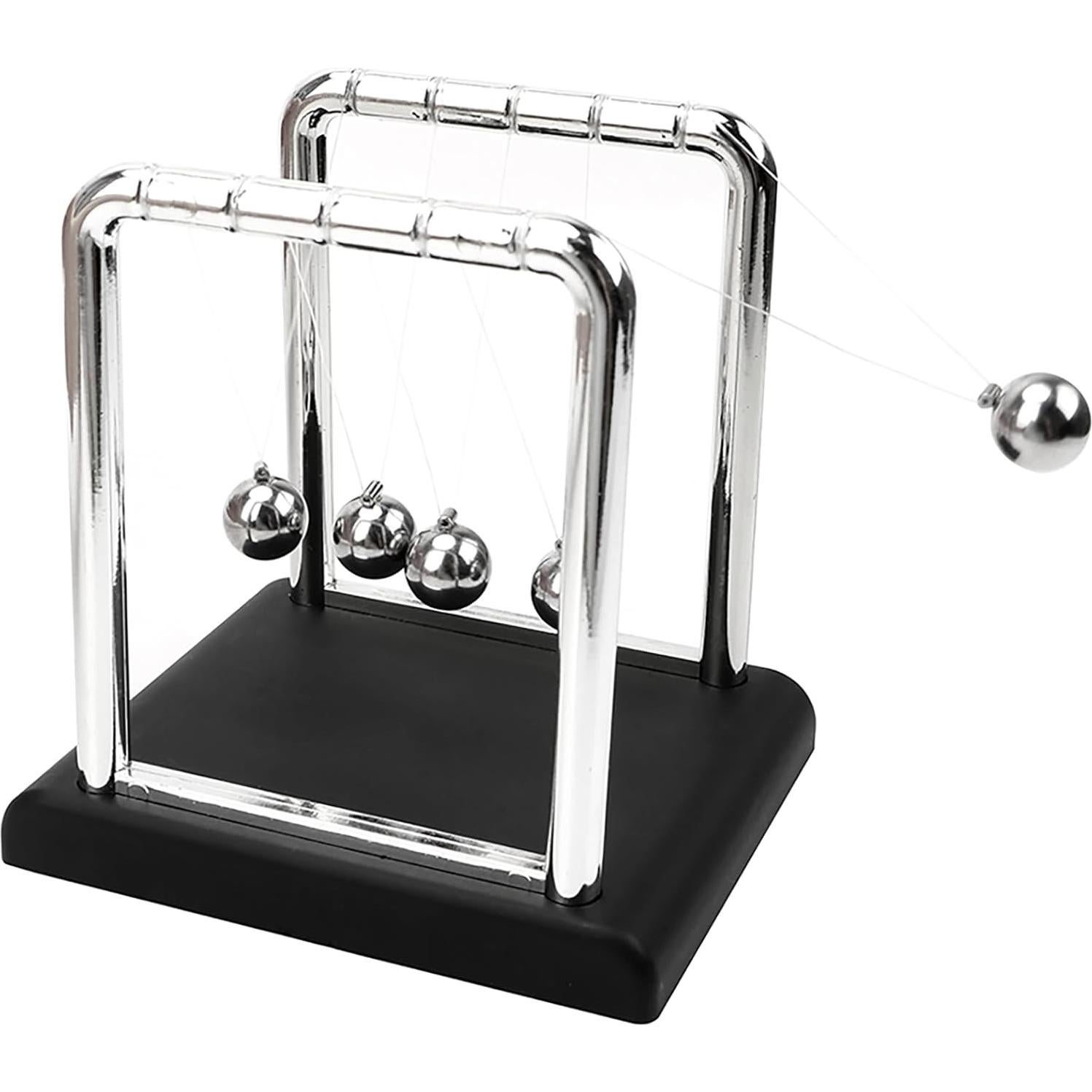 Péndulo de Newton Yoqanr Grande Negro 5 Bolas - Decoración de Escritorio