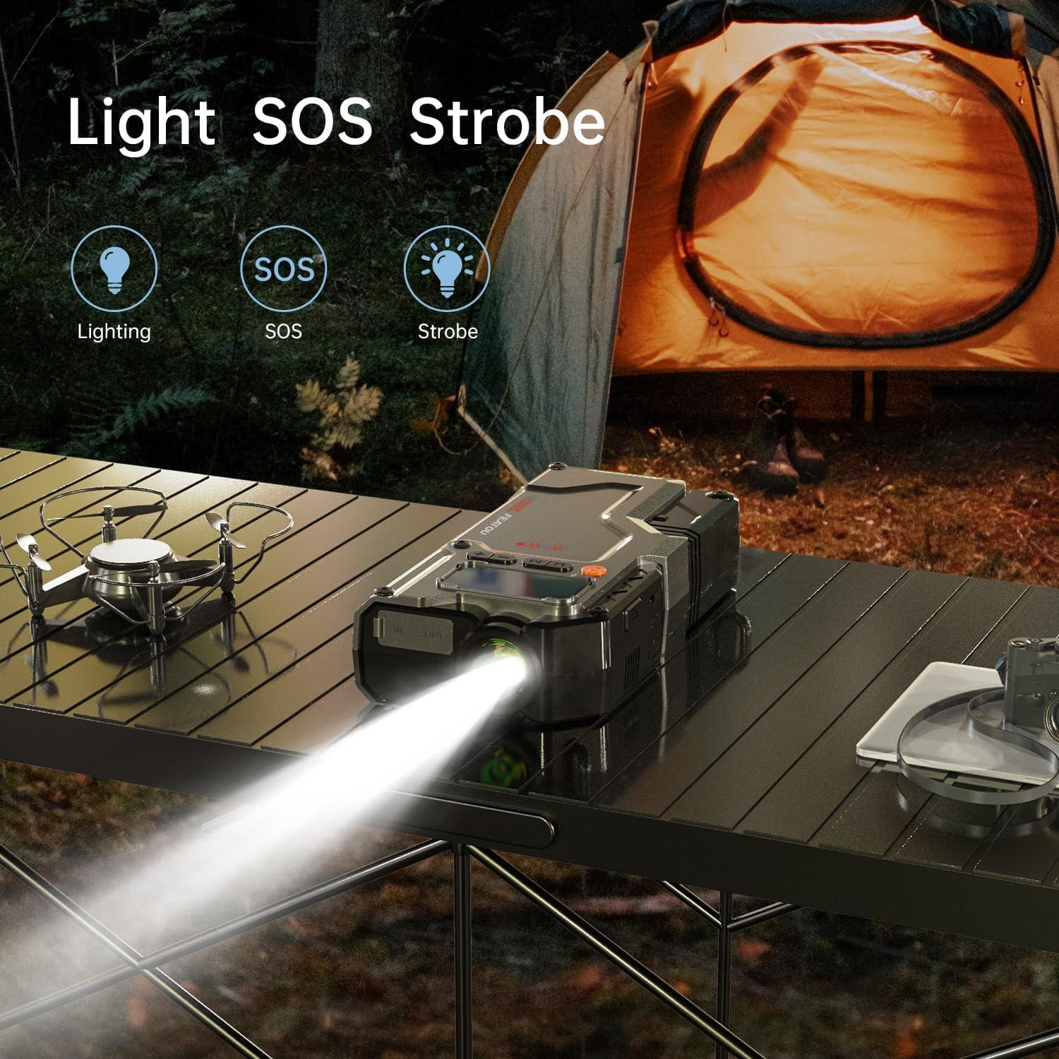 Arrancador de Salto Featou V5 3000A con Inflador 150 PSI