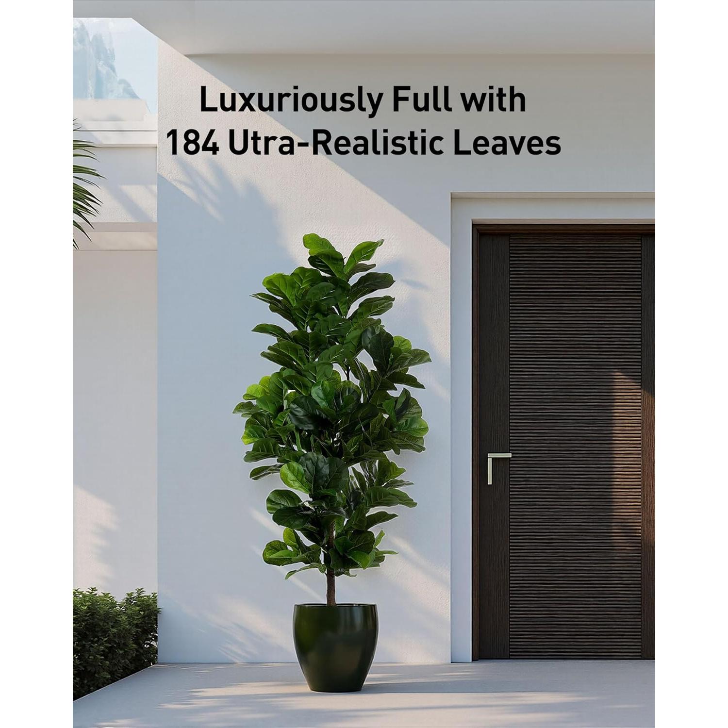 Árbol Fiddle Leaf Fig 1.83m FLOWORLD con 184 Hojas Decorativas