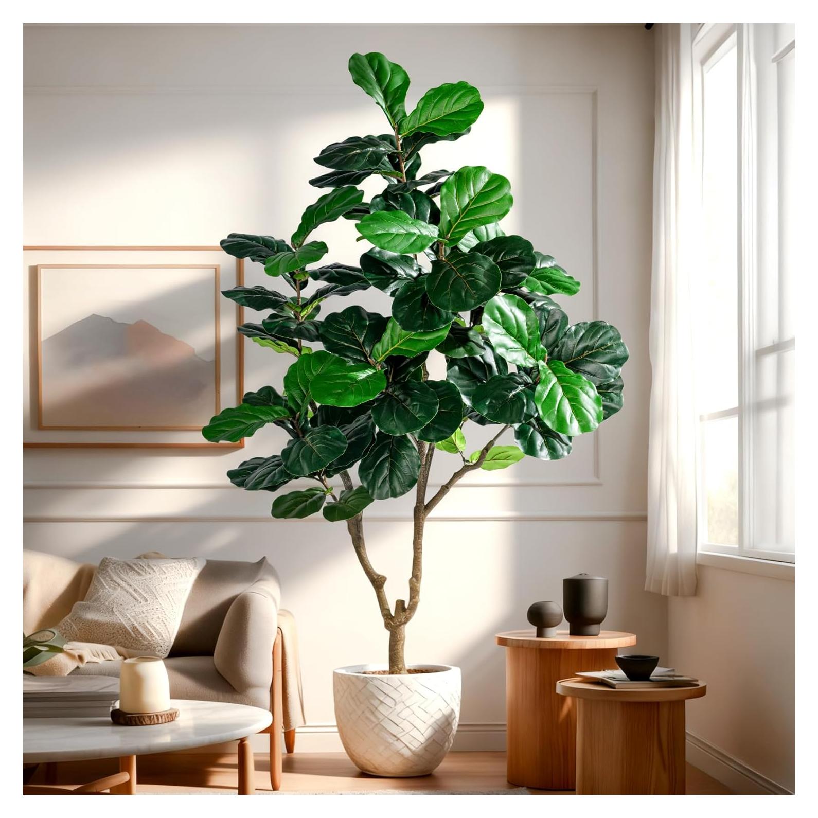 Árbol Artificial Ficus Kgabbke 1.83m con Maceta Blanca