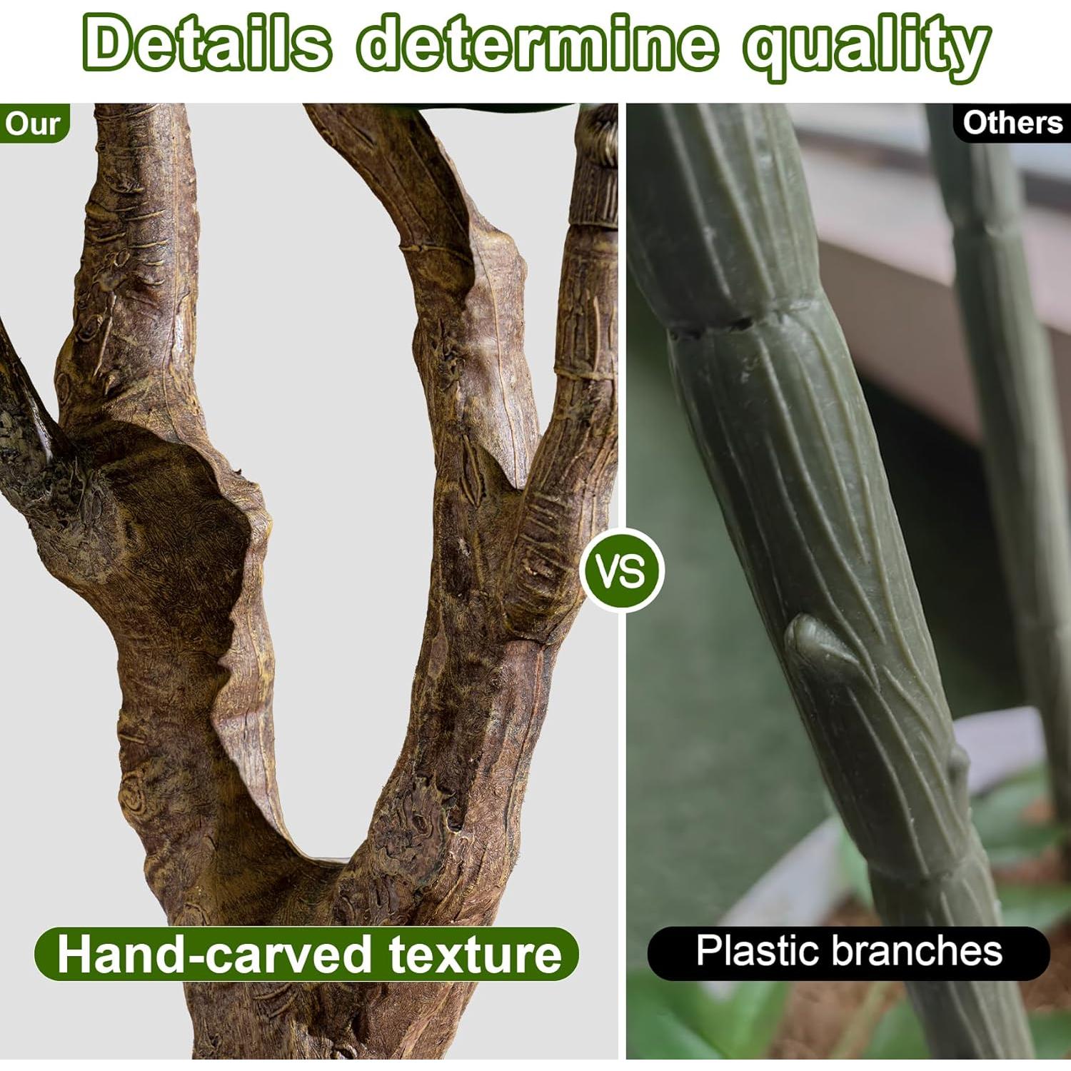 Árbol Artificial Ficus Kgabbke 1.83m con Maceta Blanca