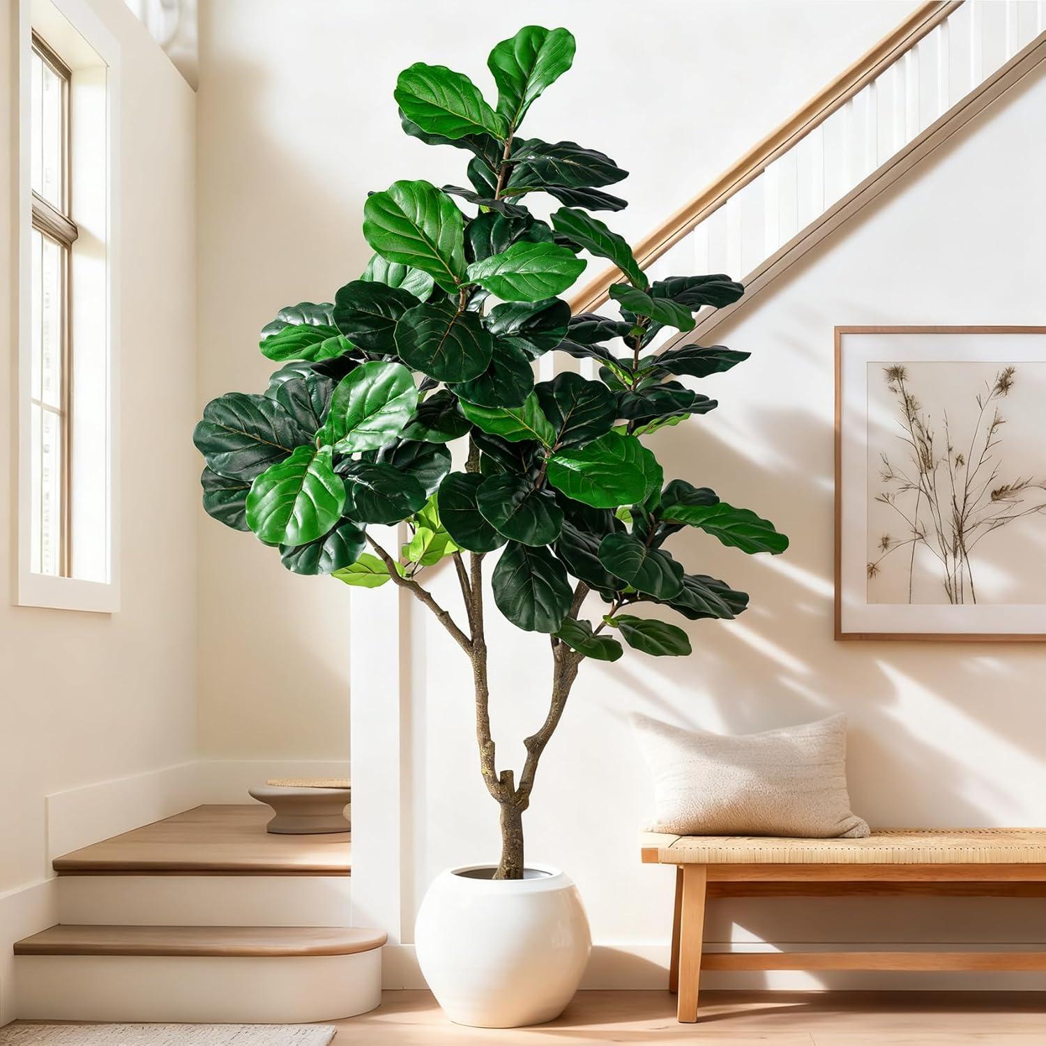 Árbol Artificial Ficus Kgabbke 1.83m con Maceta Blanca