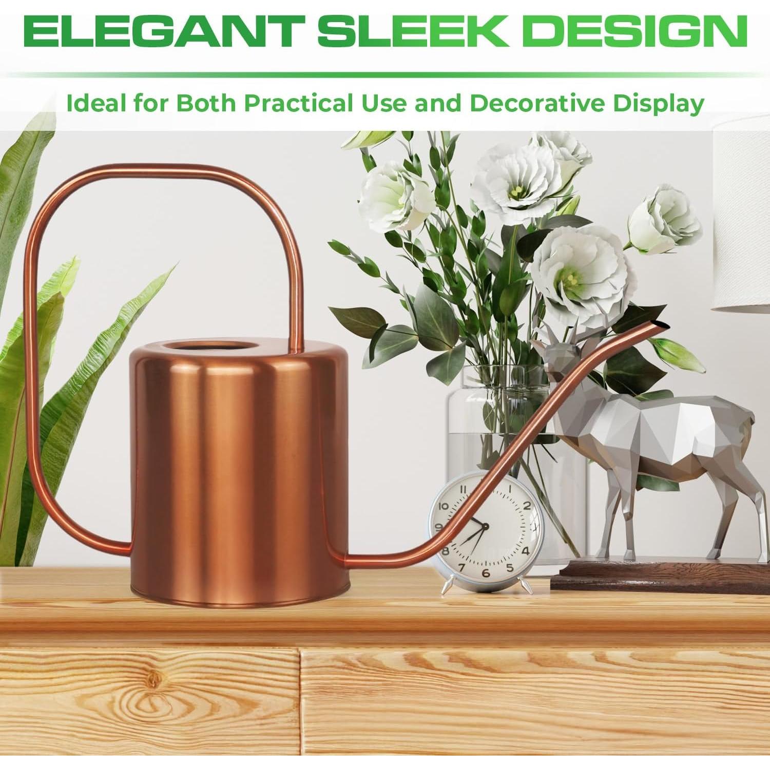 Regadera de Acero Inoxidable Plexon Rosa Dorado 1.6 L