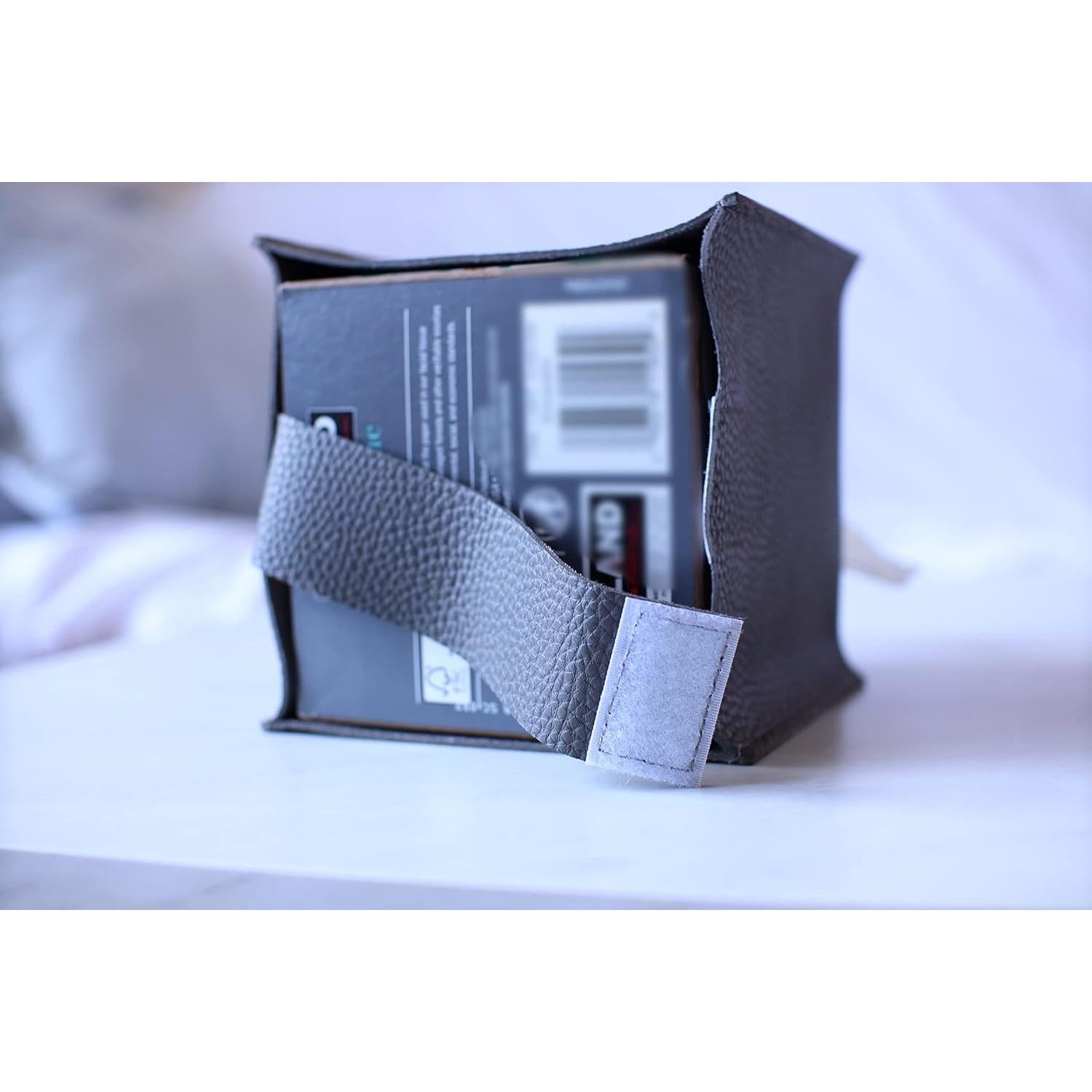 Cubierta de Caja de Tissue Cuadrada Carrot's Den PU Camel