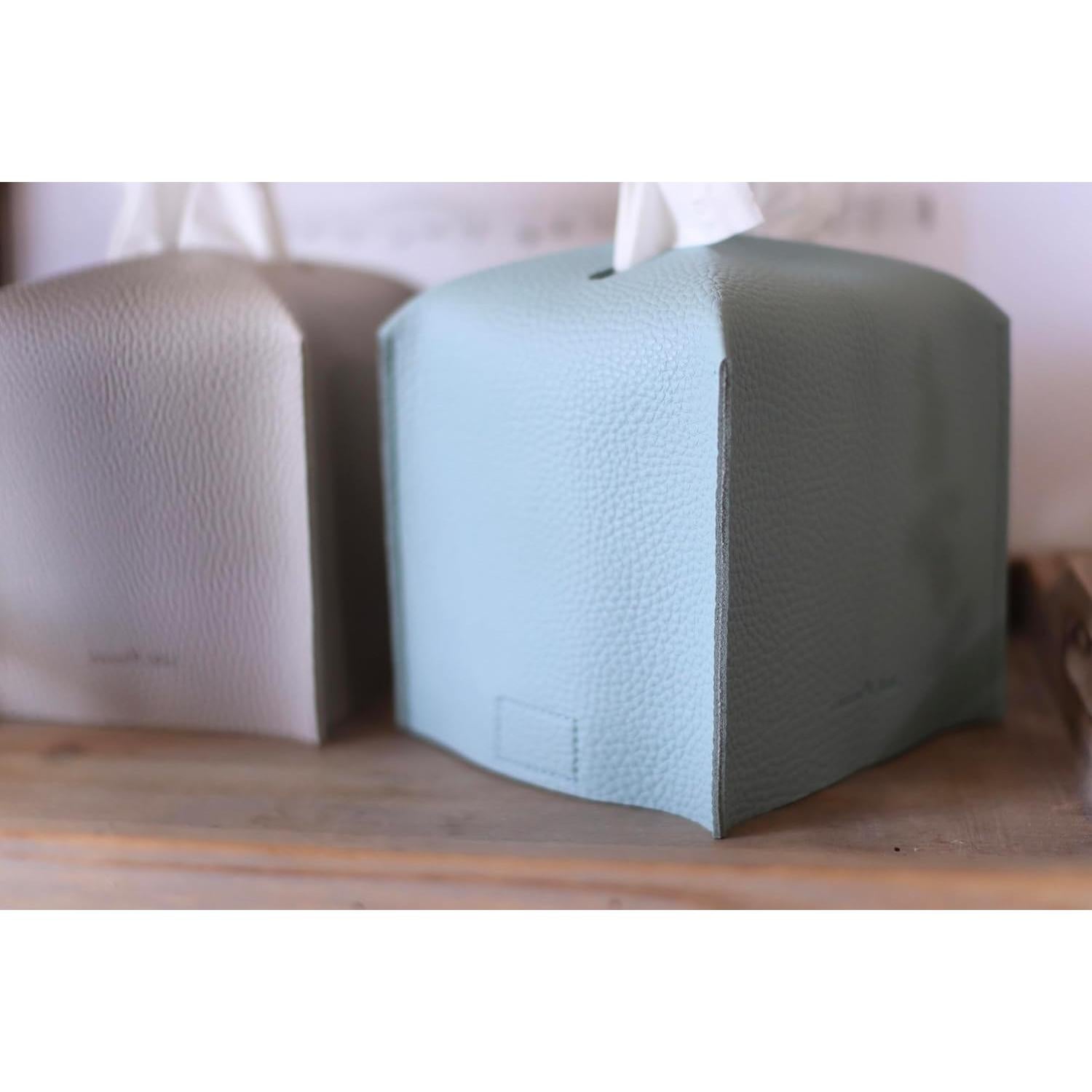 Cubierta de Caja de Tissue Cuadrada Carrot's Den PU Camel