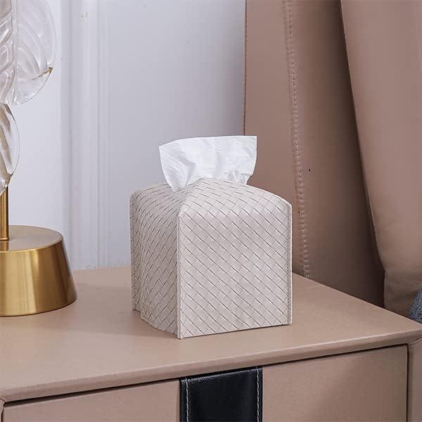 Funda de Caja de Tissue Cuadrada Zoocatia de Cuero Sintético Griege