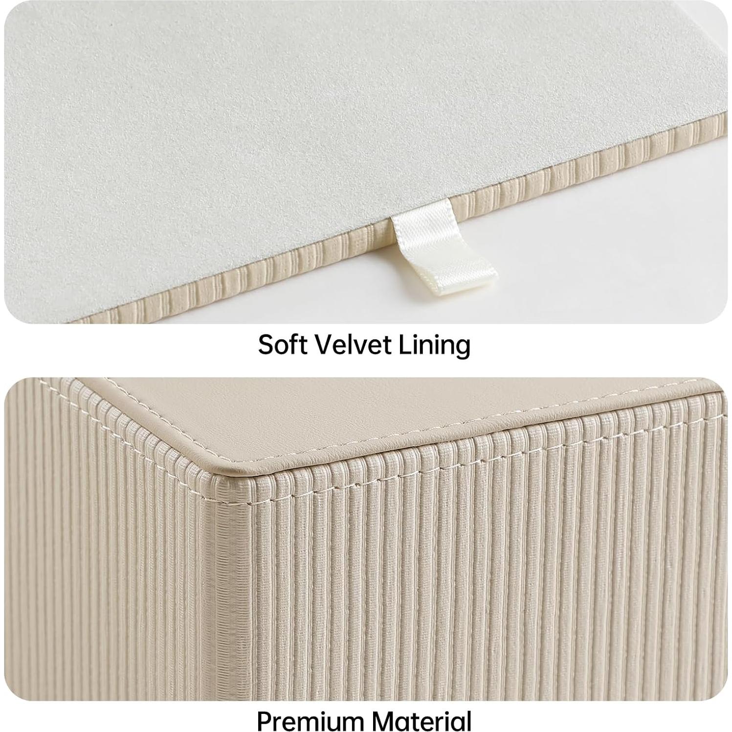 Funda de Caja de Tissue Cuadrada Cretkhp Beige con Cierre Magnético