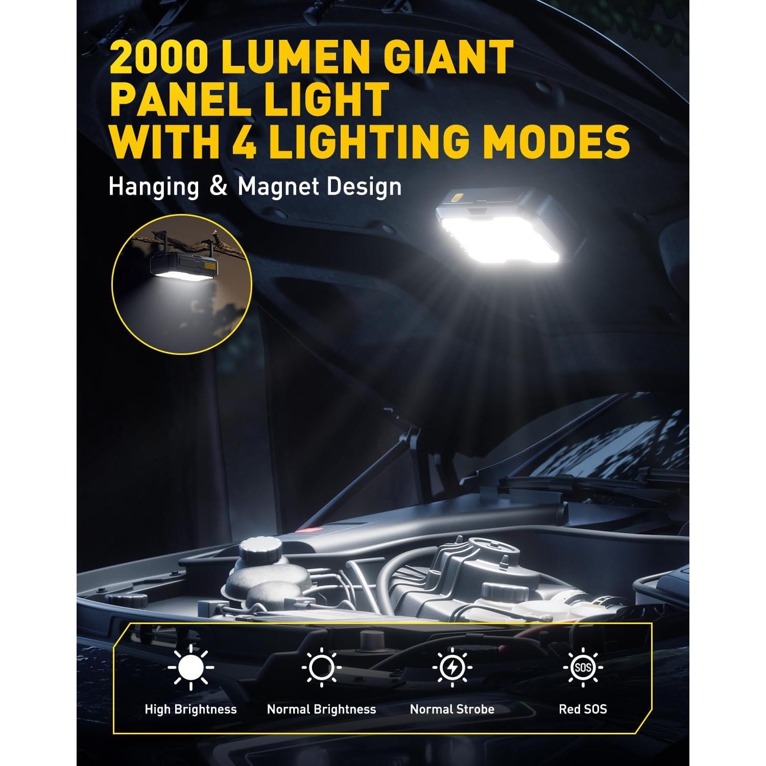 Arrancador de Batería AUXITO J102 5000A 12V con Luz LED