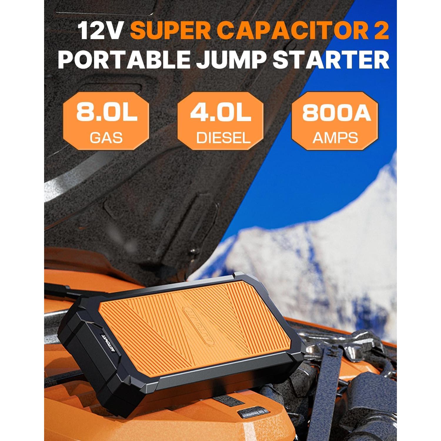 Arrancador Portátil Autowit SuperCap 2 800A 12V Sin Carga