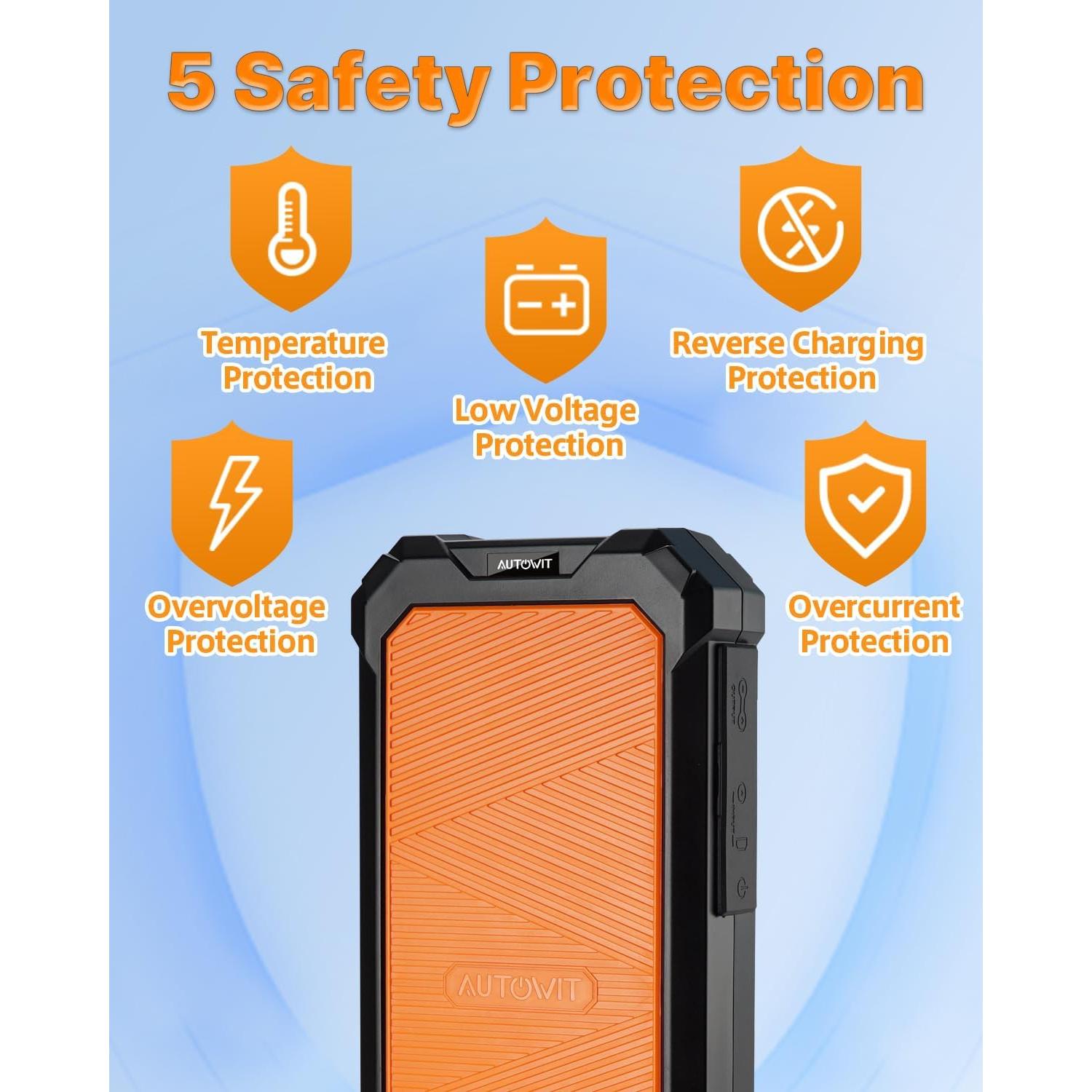 Arrancador Portátil Autowit SuperCap 2 800A 12V Sin Carga