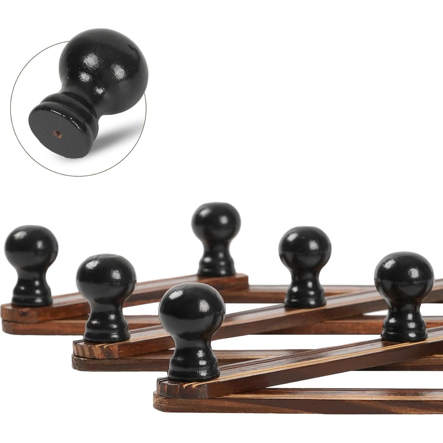 Soporte de Sombreros Acordeón TRSPCWR - Colgador de Madera 10 Ganchos