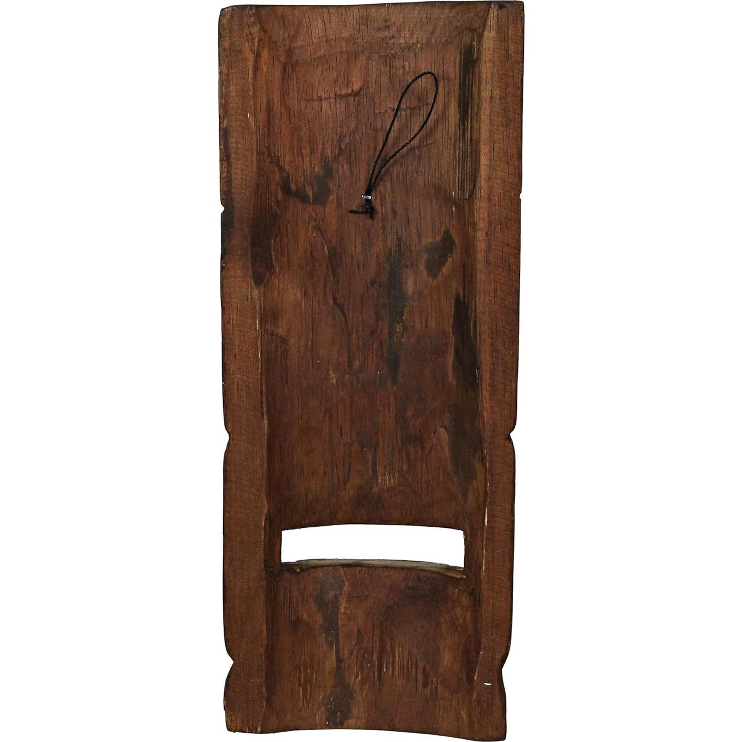 Juego de 2 Máscaras Tiki de Madera Natural Things2Die4 30.48cm