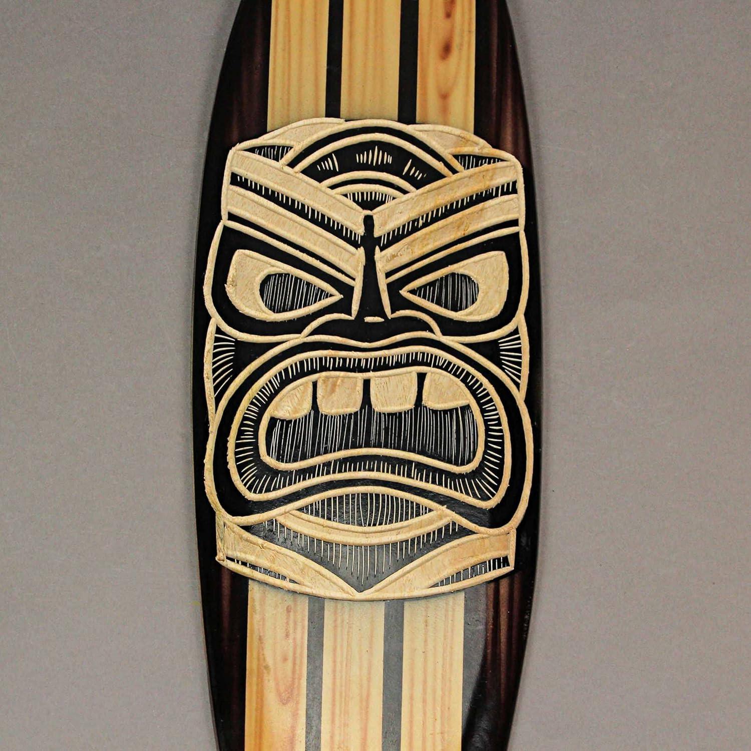 Conjunto de 2 Tablas de Surf Tiki de Madera Zeckos 50.8 cm