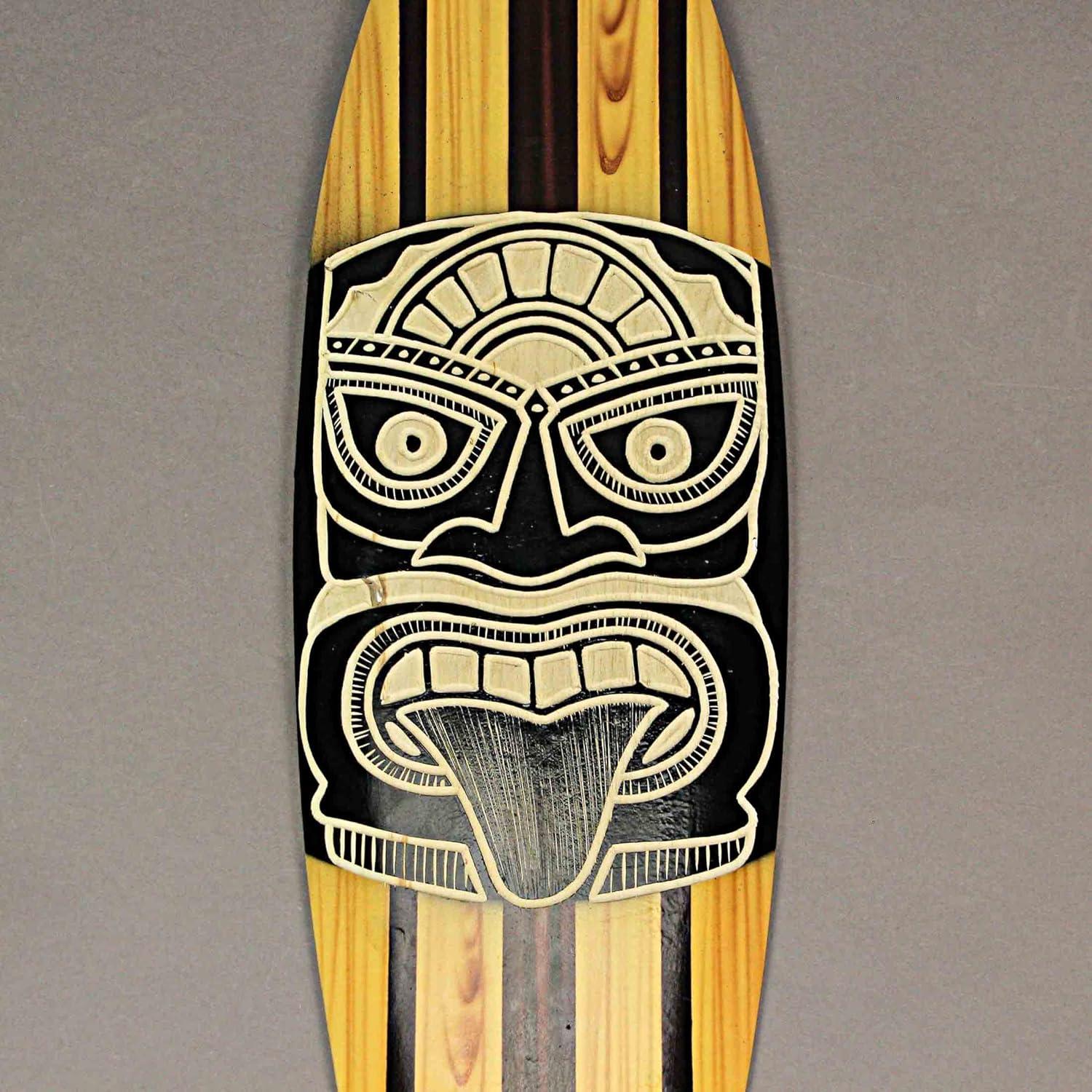 Conjunto de 2 Tablas de Surf Tiki de Madera Zeckos 50.8 cm