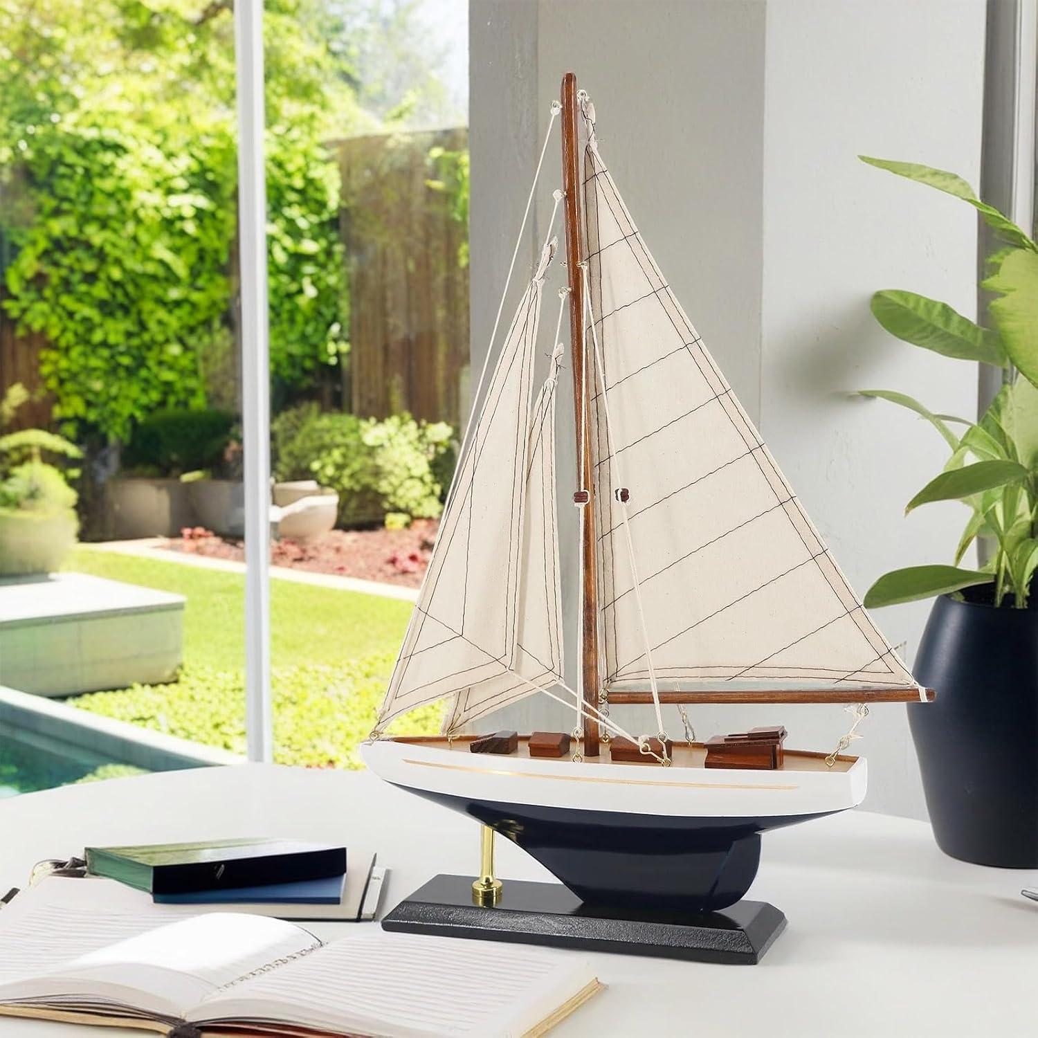 Modelo de Velero de Madera NAUTIMALL COLUMBIA 39.37cm