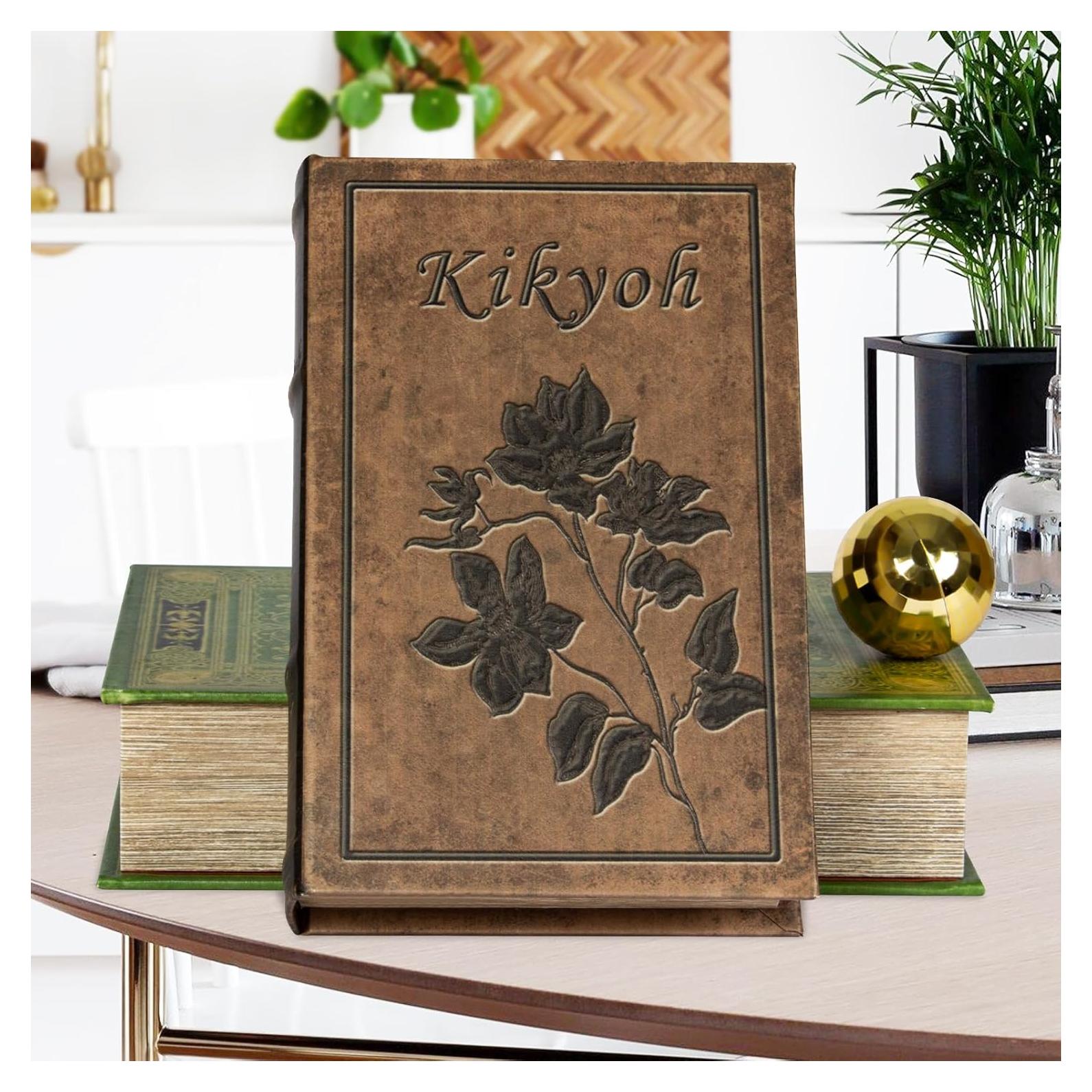 Caja de Libro Decorativa DROFELY Vintage 25.9x17x5 cm