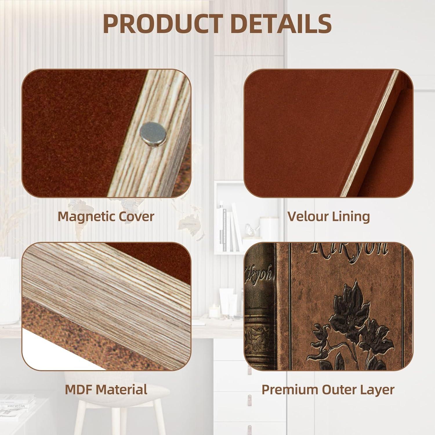 Caja de Libro Decorativa DROFELY Vintage 25.9x17x5 cm