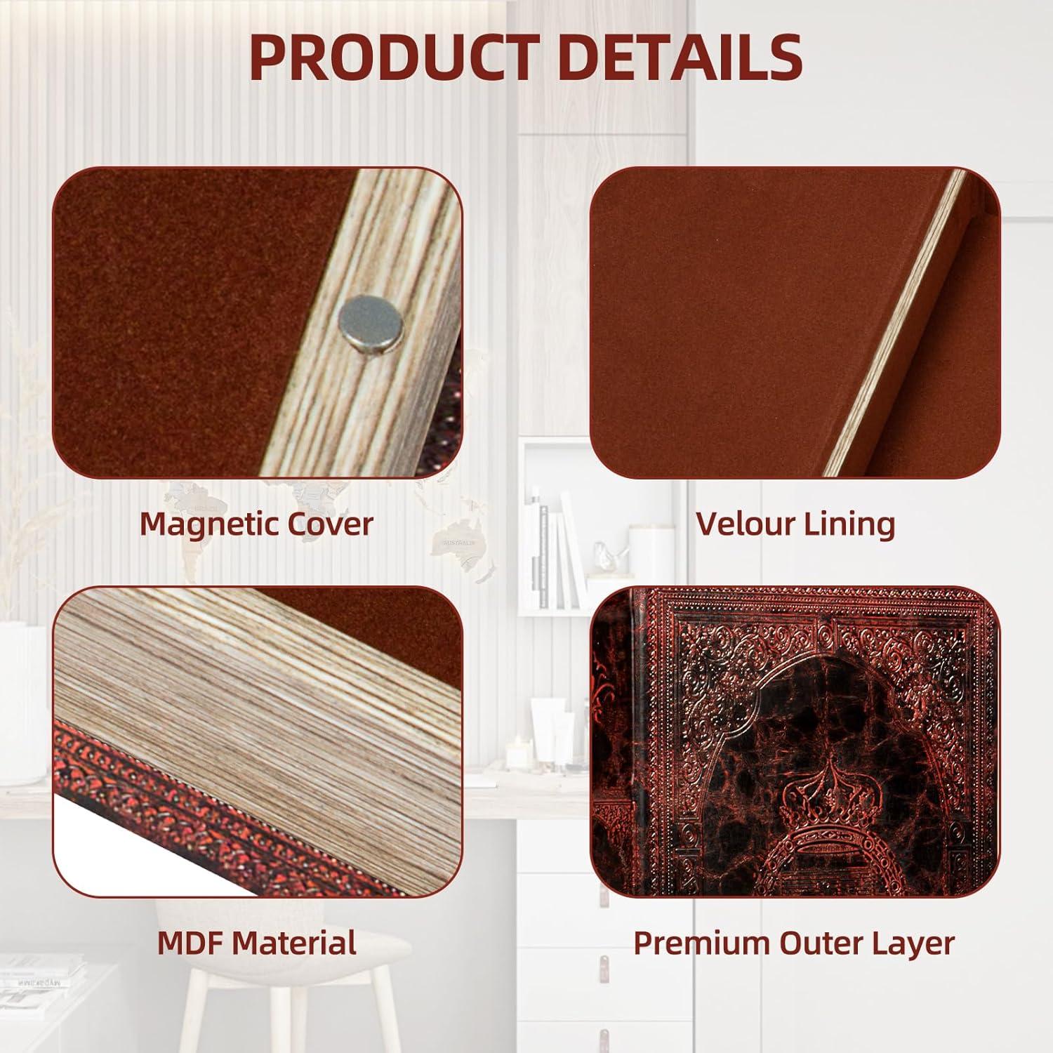 Caja de Almacenamiento Vintage DROFELY de Cuero Sintético 26x17 cm