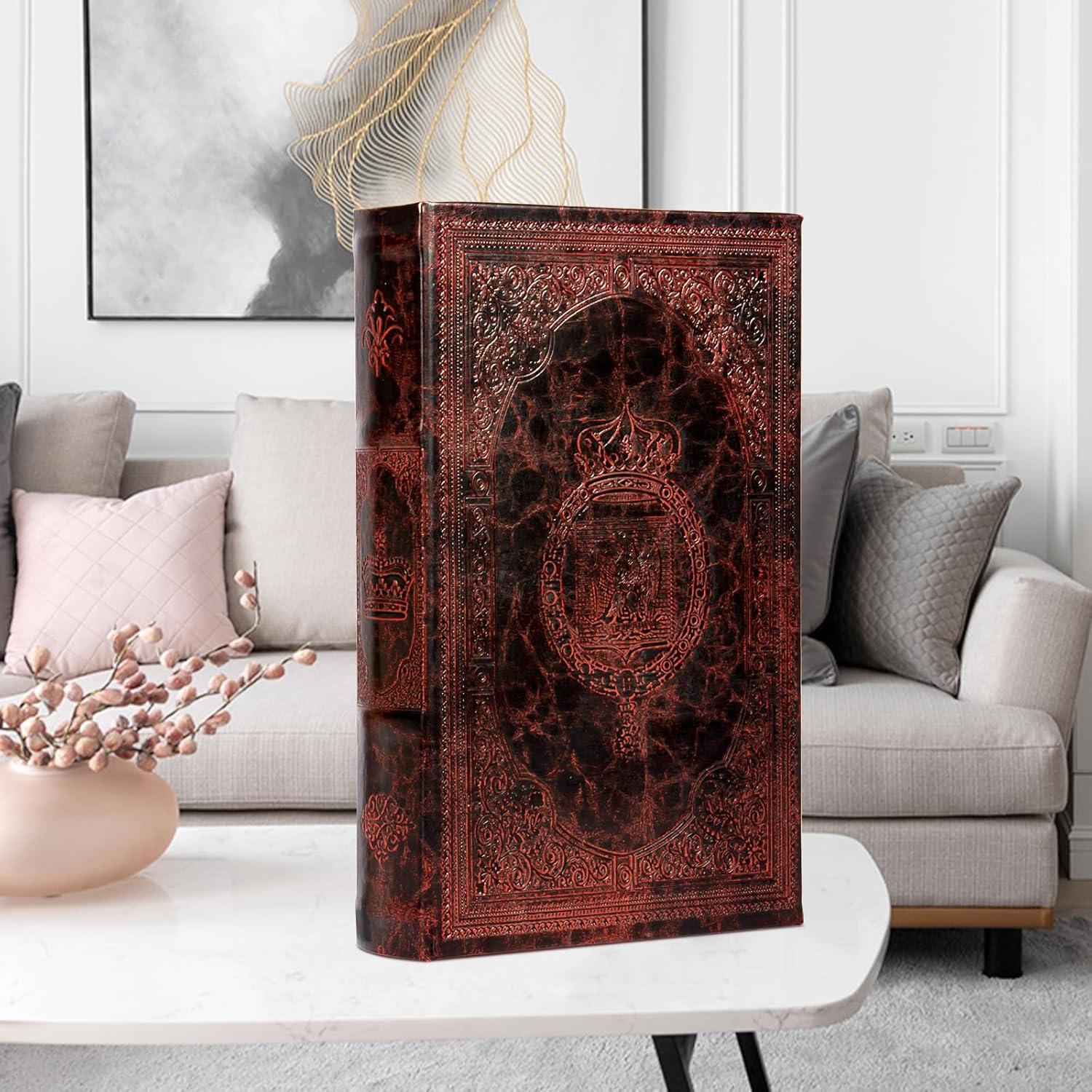 Caja de Almacenamiento Vintage DROFELY de Cuero Sintético 26x17 cm