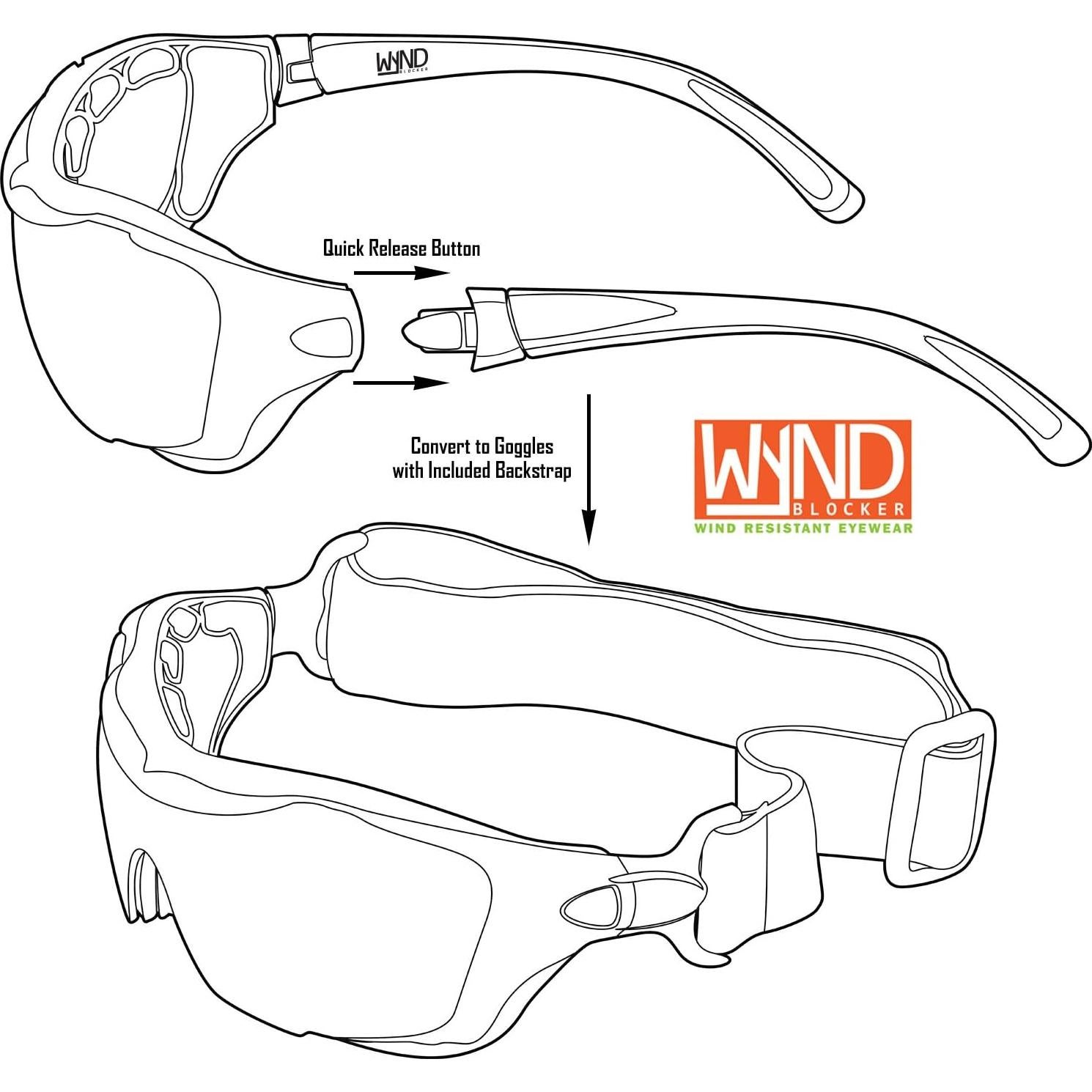 Gafas de sol deportivas WYND Blocker 329V2 polarizadas