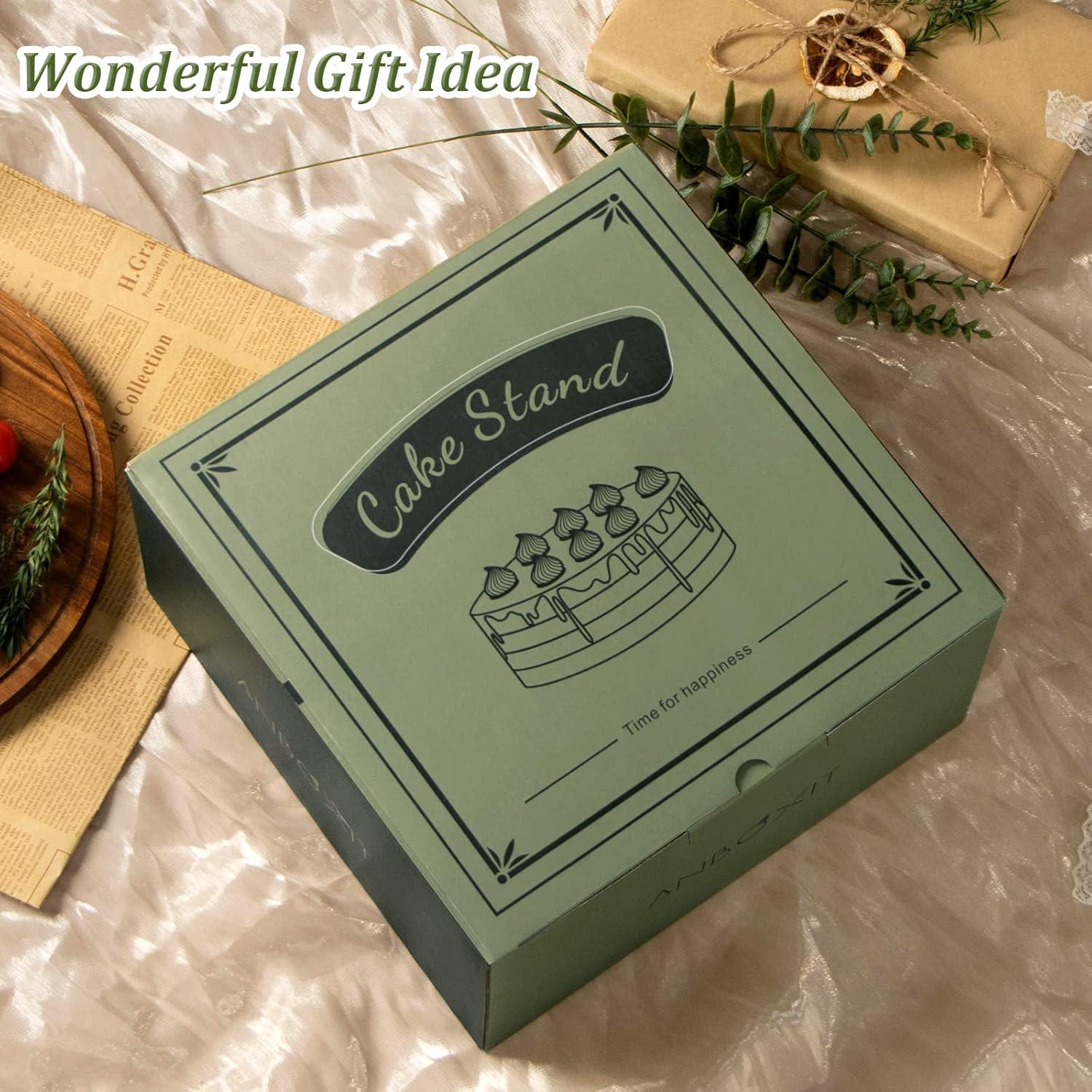 Soporte para Pasteles ANBOXIT con Domo Acrílico 29.2cm