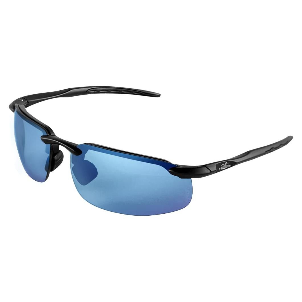 Gafas de Seguridad Polarizadas Bullhead BH106129, Lentes Espejados Azules, Antirayaduras, Protección UV