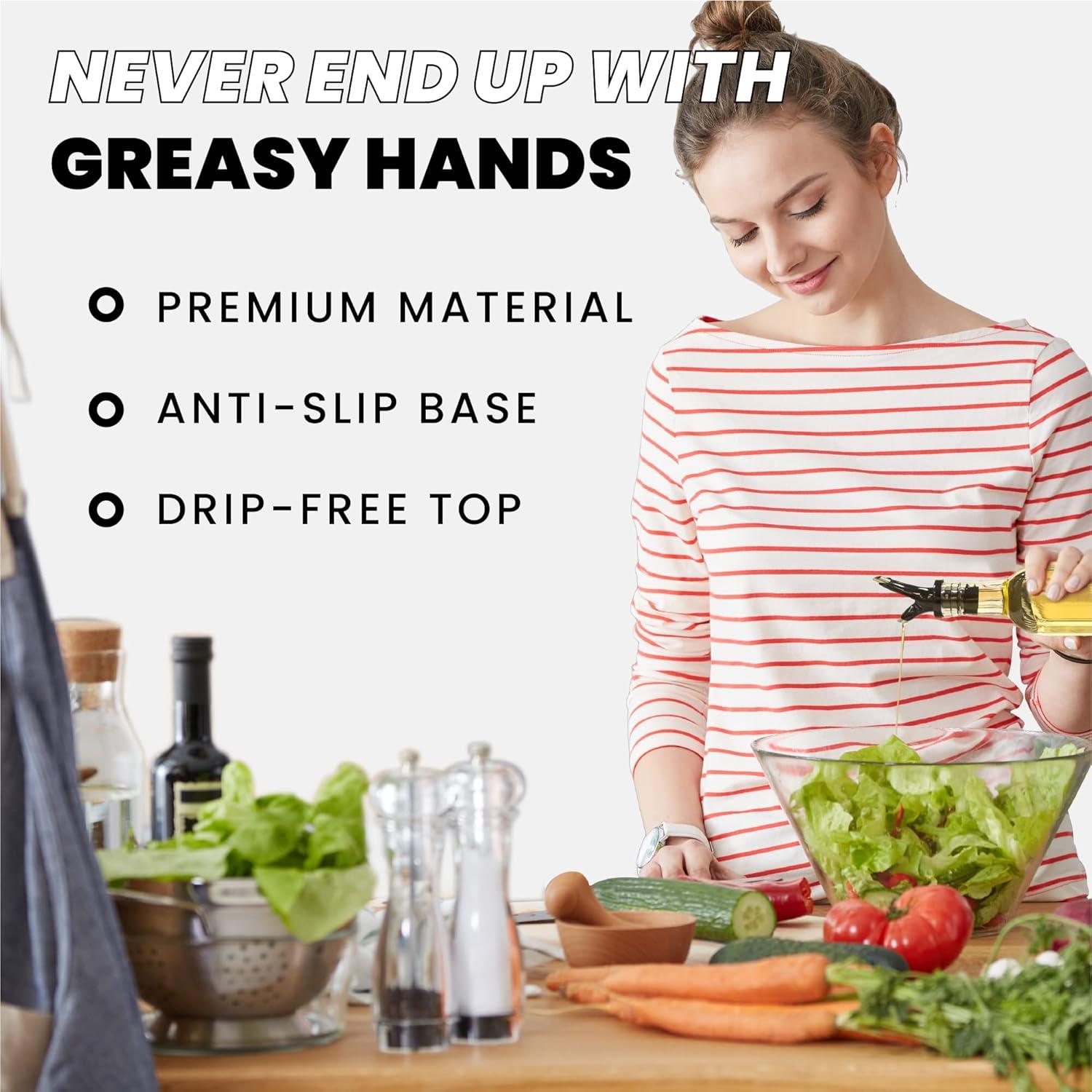 Juego de Botellas de Vidrio Zeppoli 500ml para Aceite y Vinagre