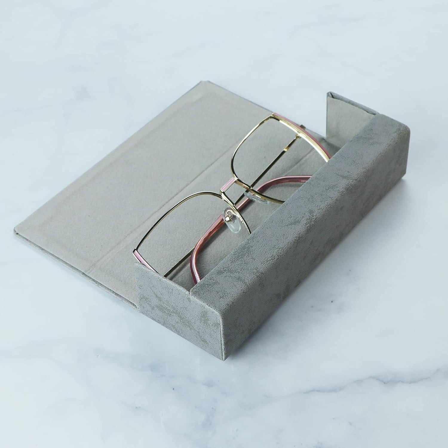 Estuche Duro VisionGlobal para Gafas Universal Gris Claro