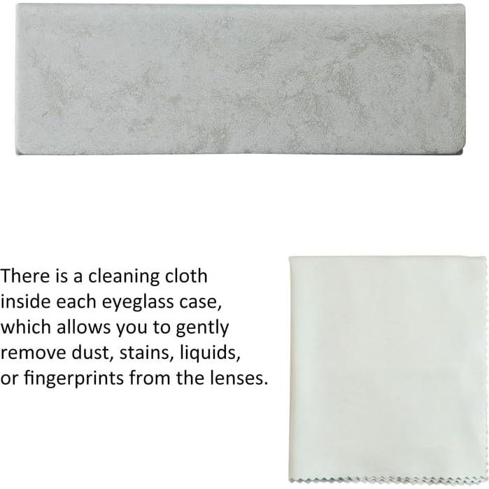 Estuche Duro VisionGlobal para Gafas Universal Gris Claro