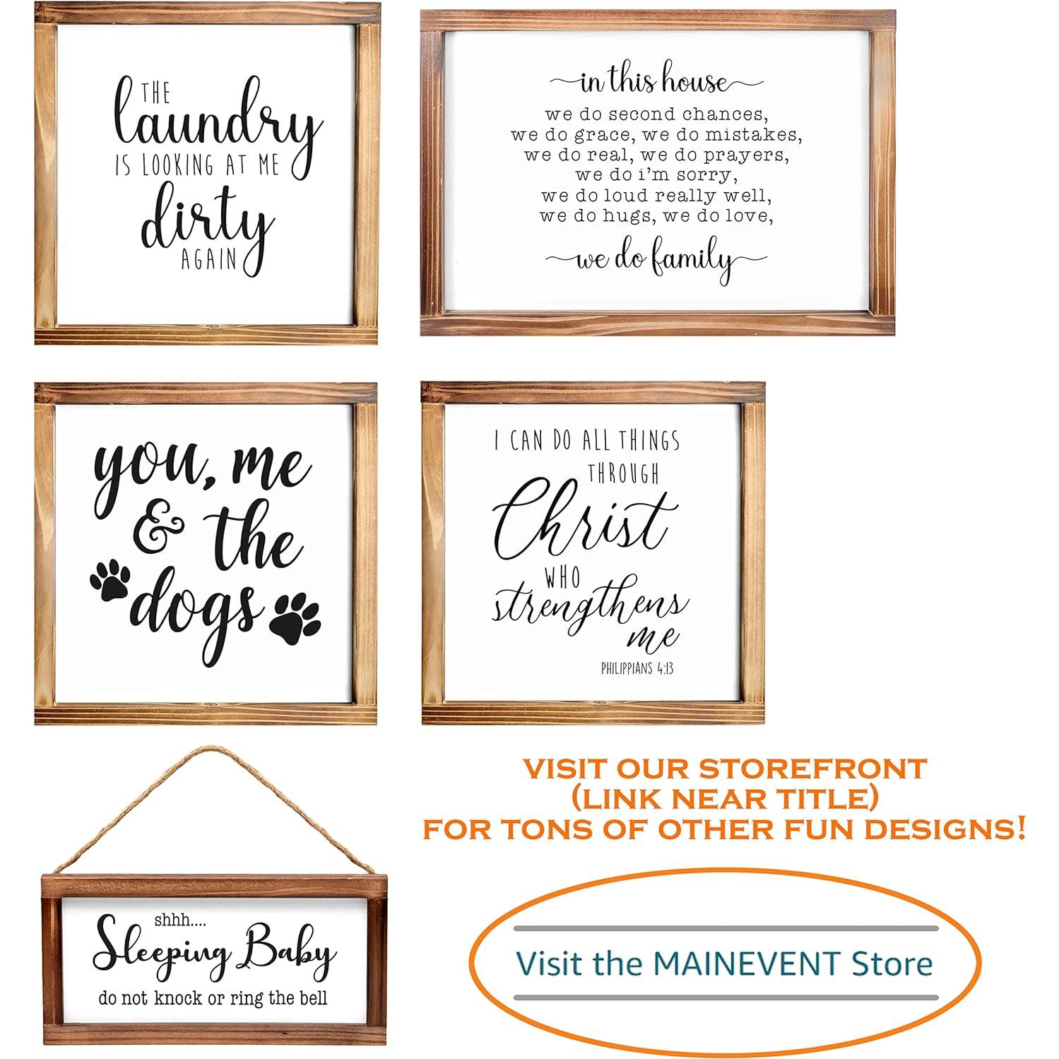 Cartel Decorativo de Bar de Café Main Event 20x43 cm Madera