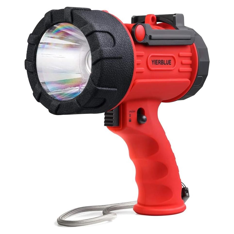 Linterna YIERBLUE YBN-2000 LED 200000 Lúmenes IP67 Rojo