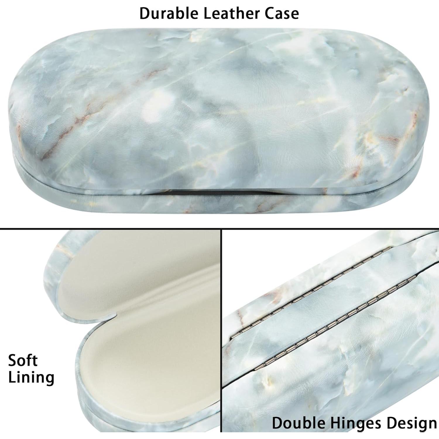 Estuche 2 en 1 Muf para Lentes y Gafas, Mármol Verde