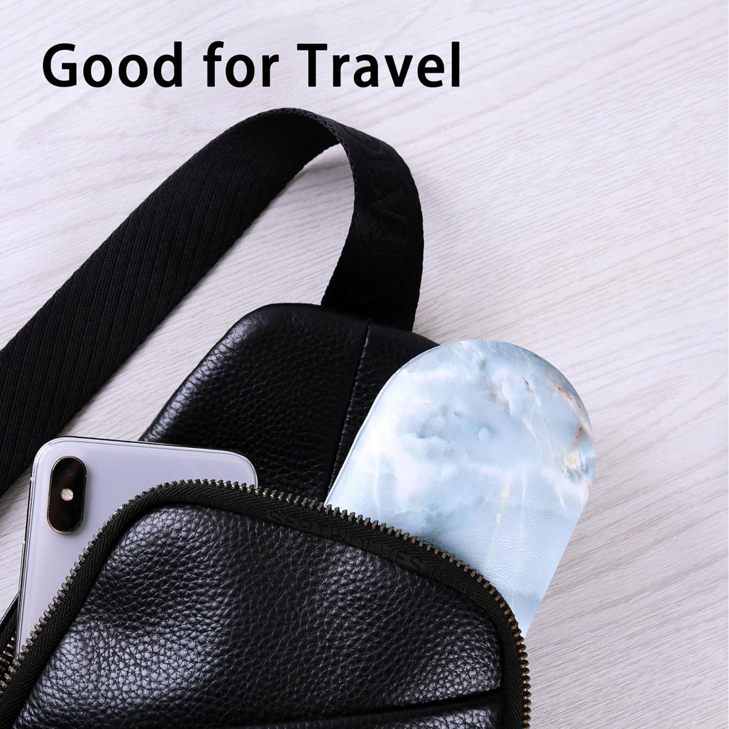 Estuche 2 en 1 Muf para Lentes y Gafas, Mármol Verde