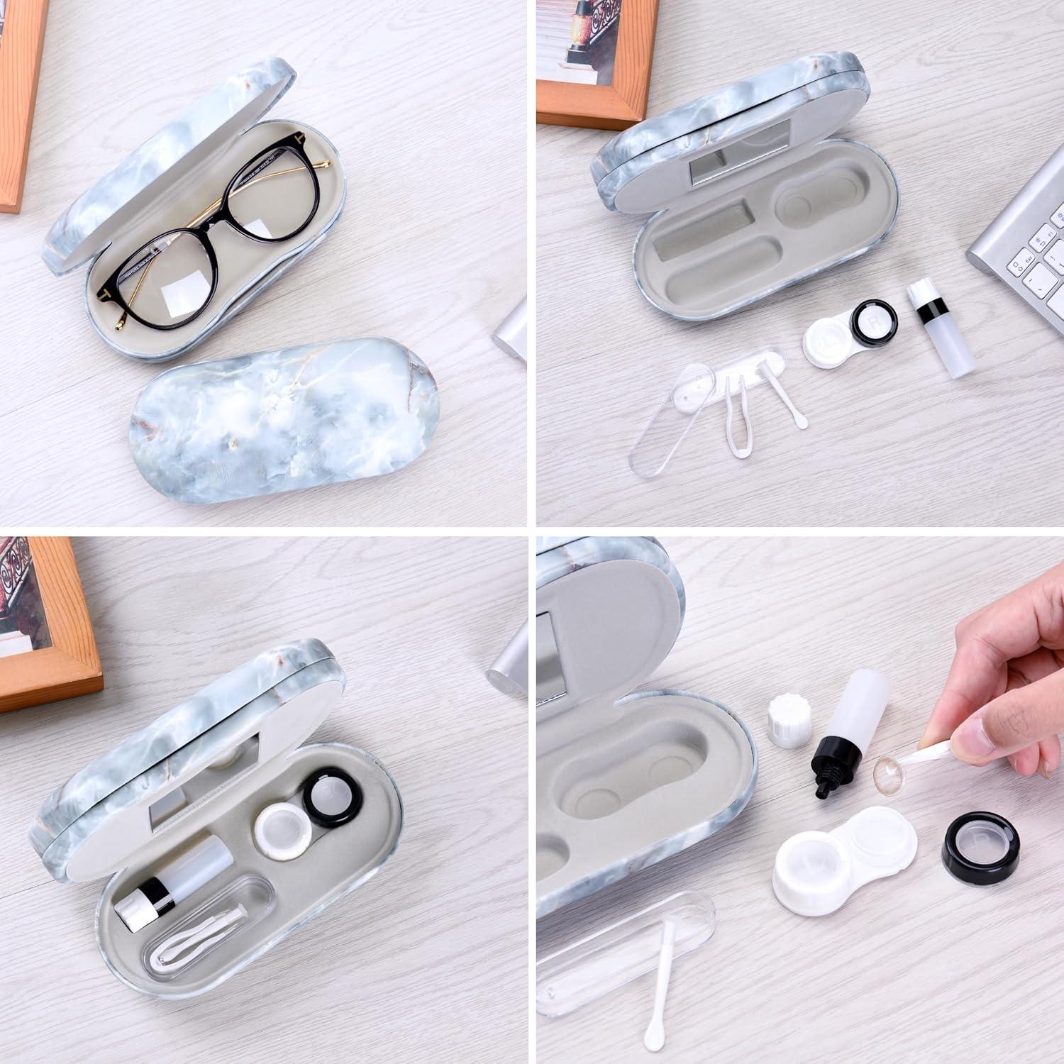 Estuche 2 en 1 Muf para Lentes y Gafas, Mármol Verde