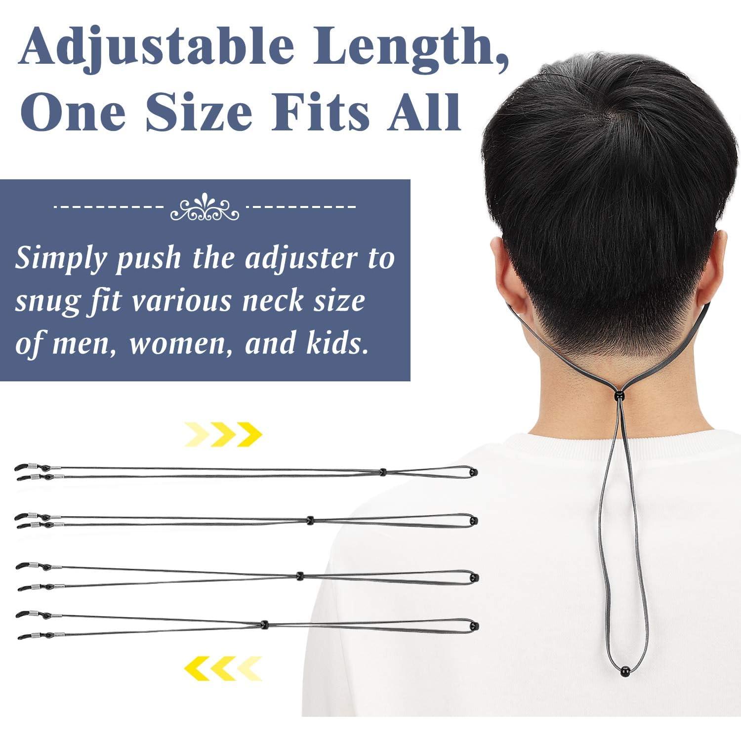 Correa para Gafas MoKo Negra Ajustable con Fundas