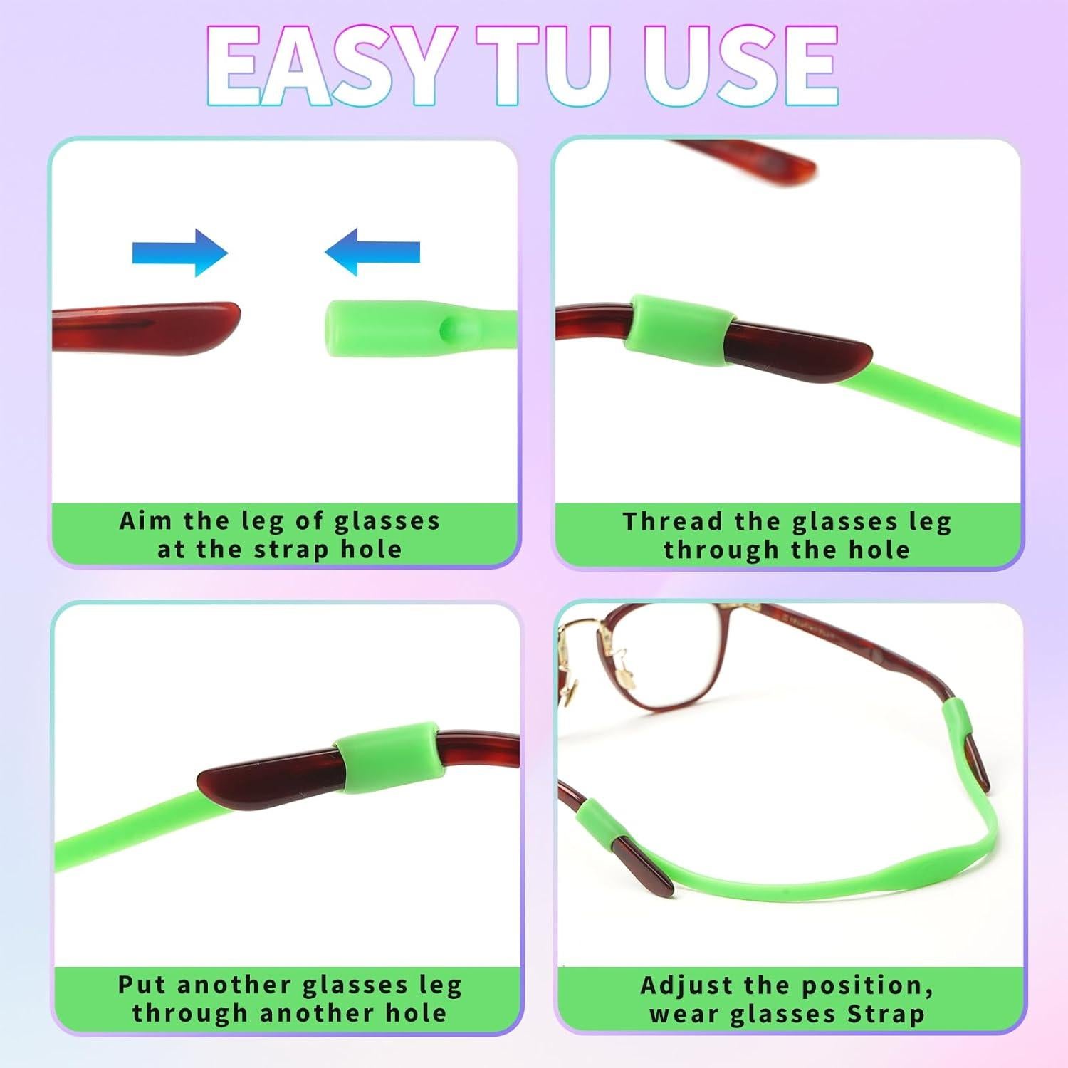 Correas para Gafas Niños - Silicona Antideslizante 8 Colores