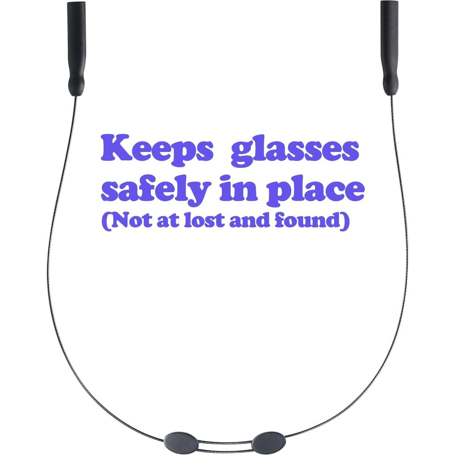 Correa Ajustable para Gafas Omnful 3pcs Negro 50.8cm