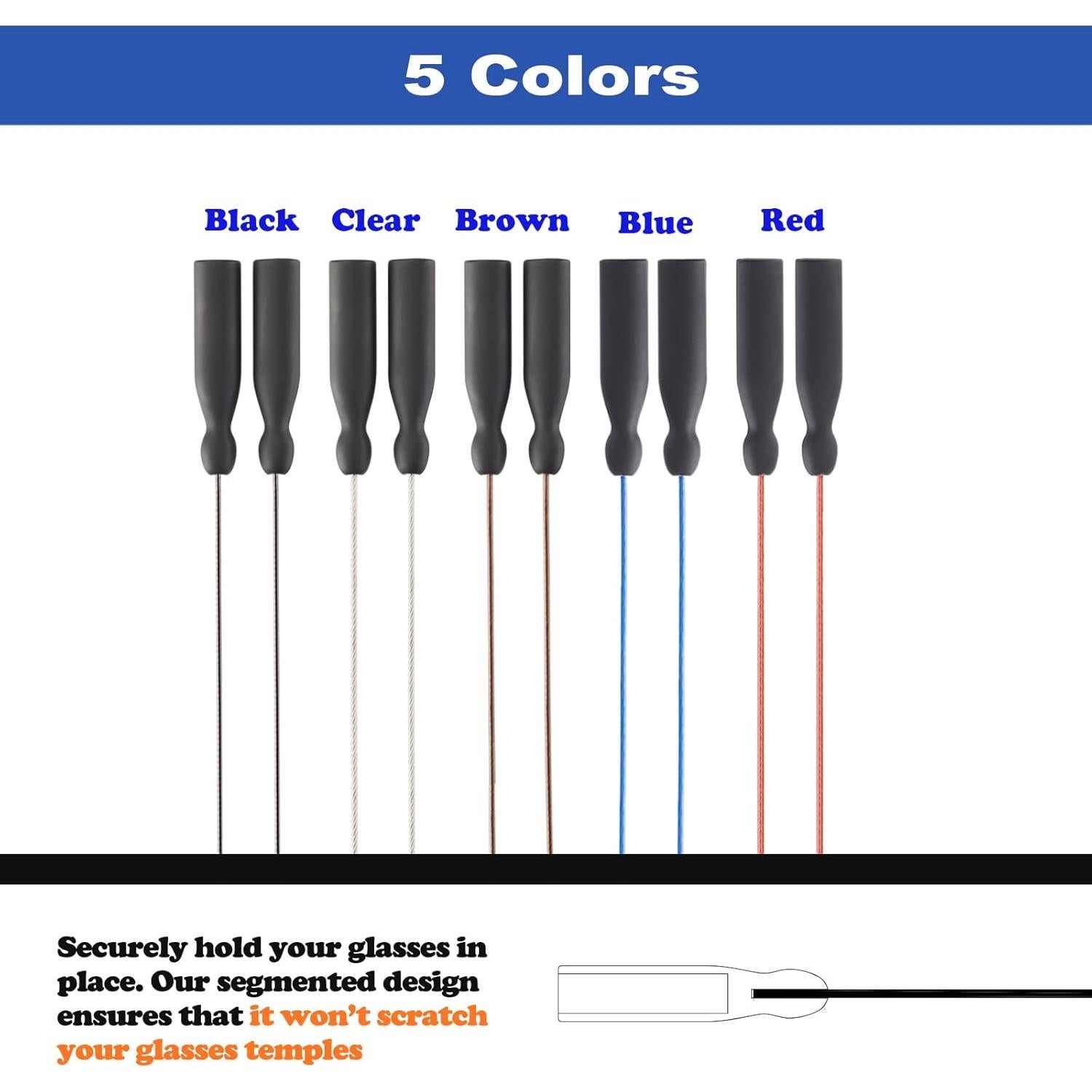 Correa Ajustable para Gafas Omnful 3pcs Azul 50,8 cm