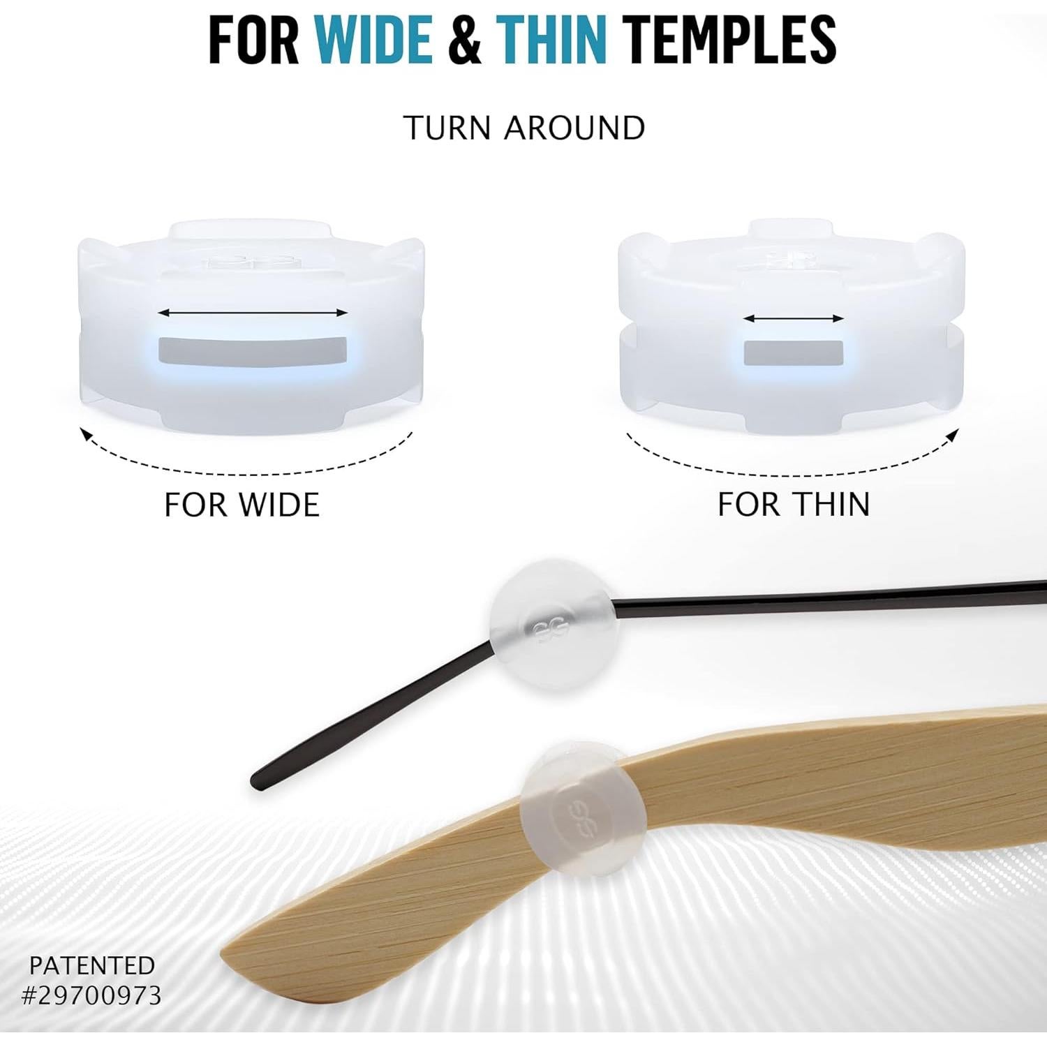 Agarre para Gafas SIGONNA - Silicona Antideslizante - 12 Pares