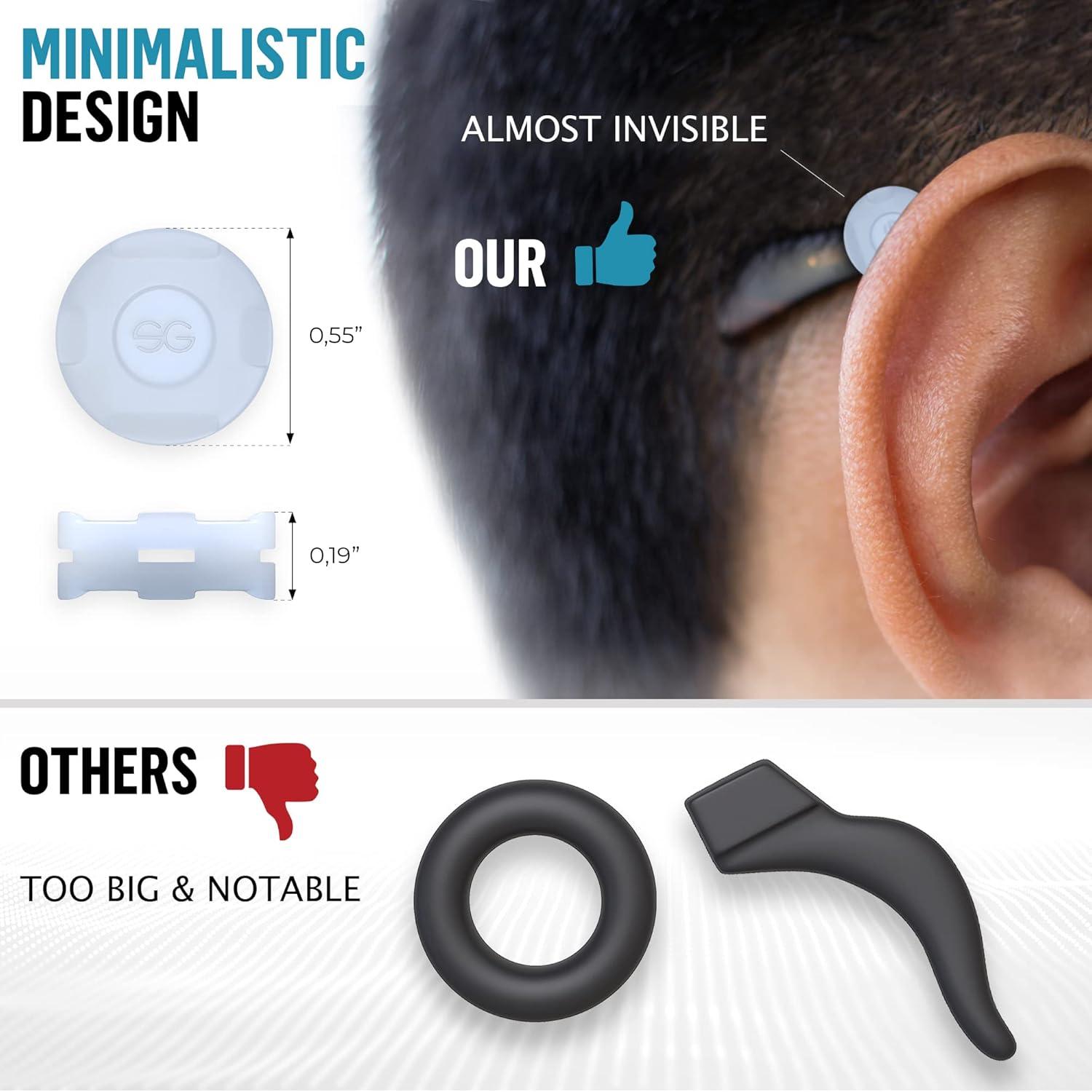 Agarre para Gafas SIGONNA - Silicona Antideslizante - 12 Pares