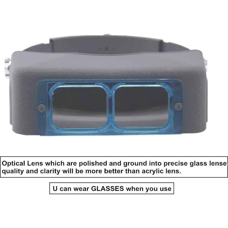 Lupa de Cabeza Beileshi 1.5X a 3.5X con Lentes Ópticos