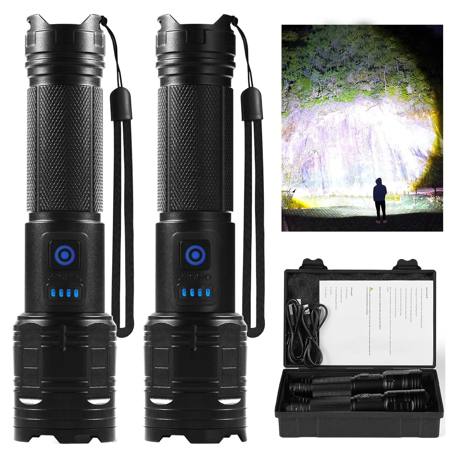 Linterna Recargable TIMSUMR 990,000 Lúmenes 3 Modos